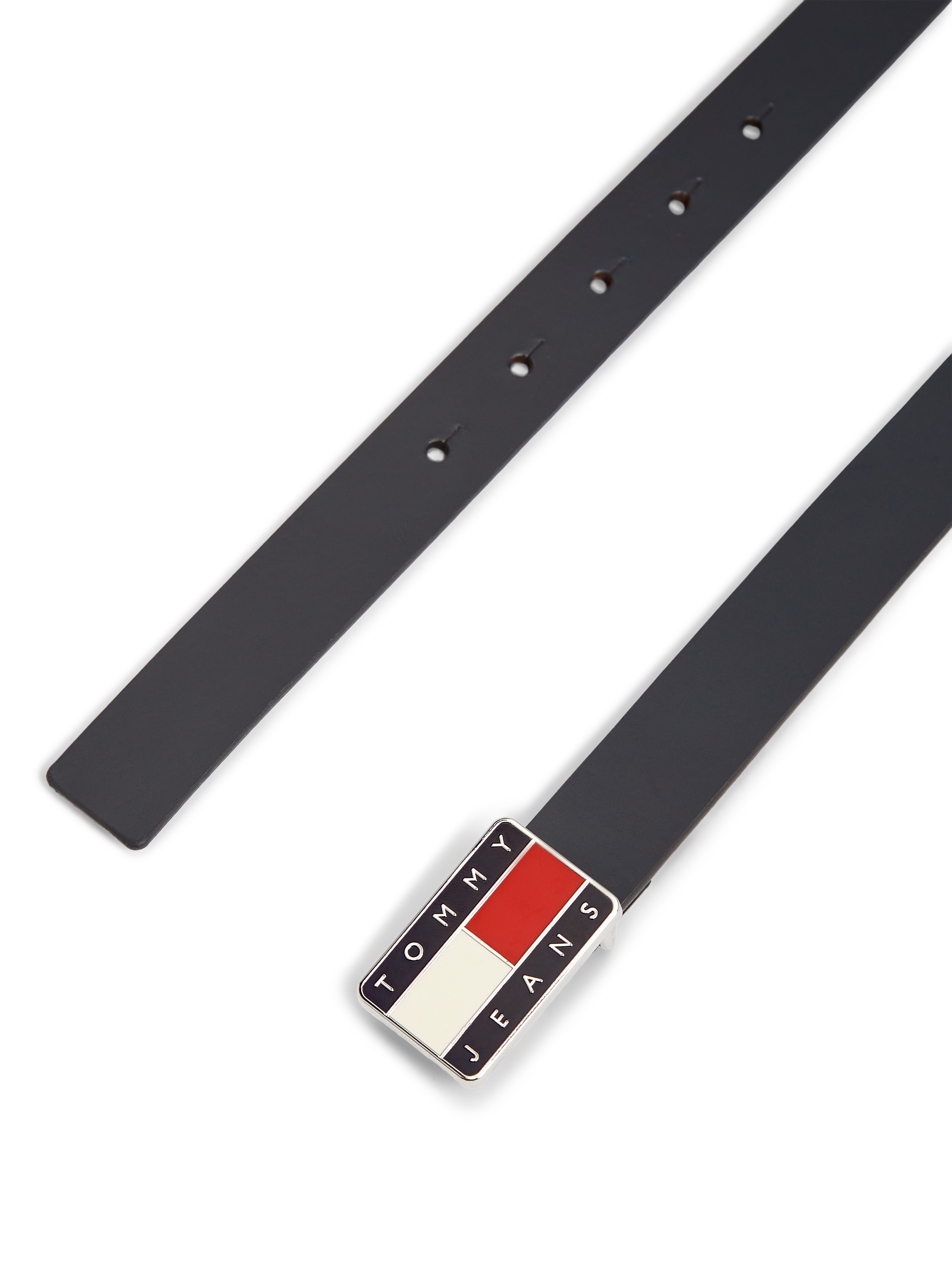 Tommy Jeans Ceinture en cuir »TJW HERITAGE PLAQUE« Grössenverstellbar durch Metallschnalle