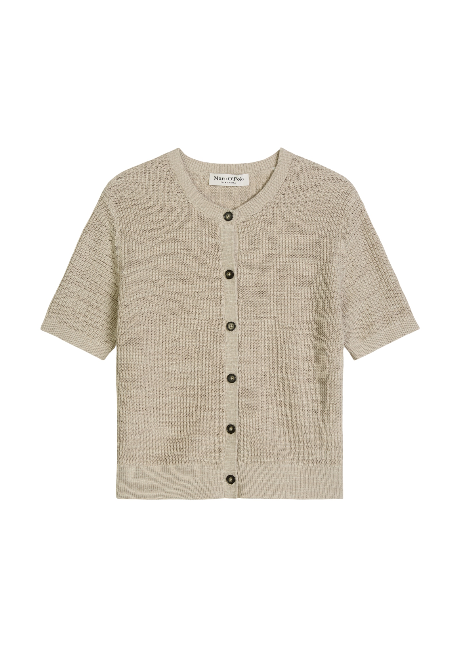 Marc O'Polo Cardigan loose en mélange lin-coton