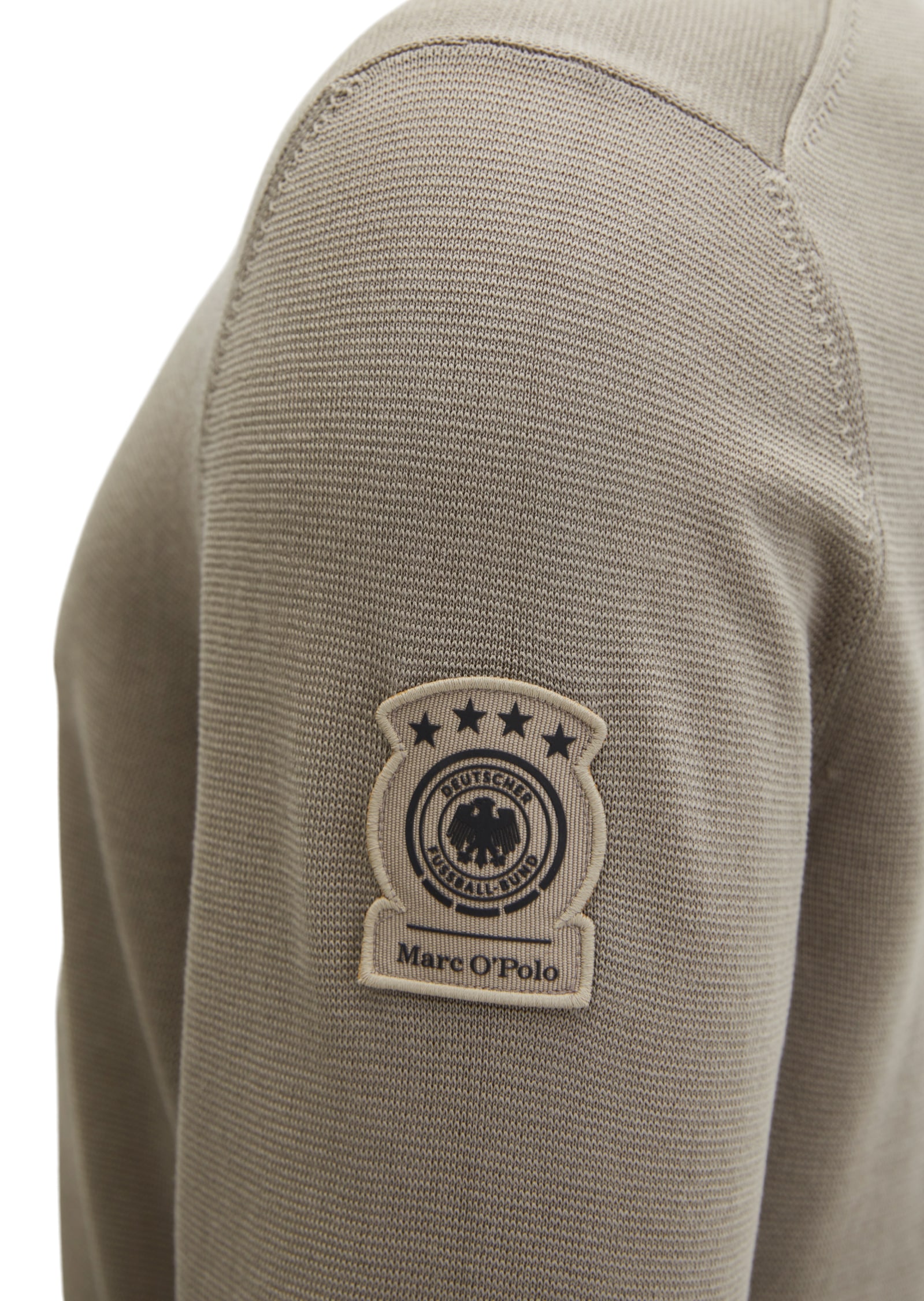 Marc O'Polo Pull à col rond »DFB Travel Collection« aus reiner Bio-Baumwolle