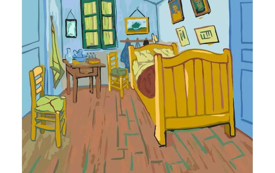 Ravensburger Malen nach Zahlen »CreArt, Schlafzimmer in Arles (Van Gogh)« Made in Europe