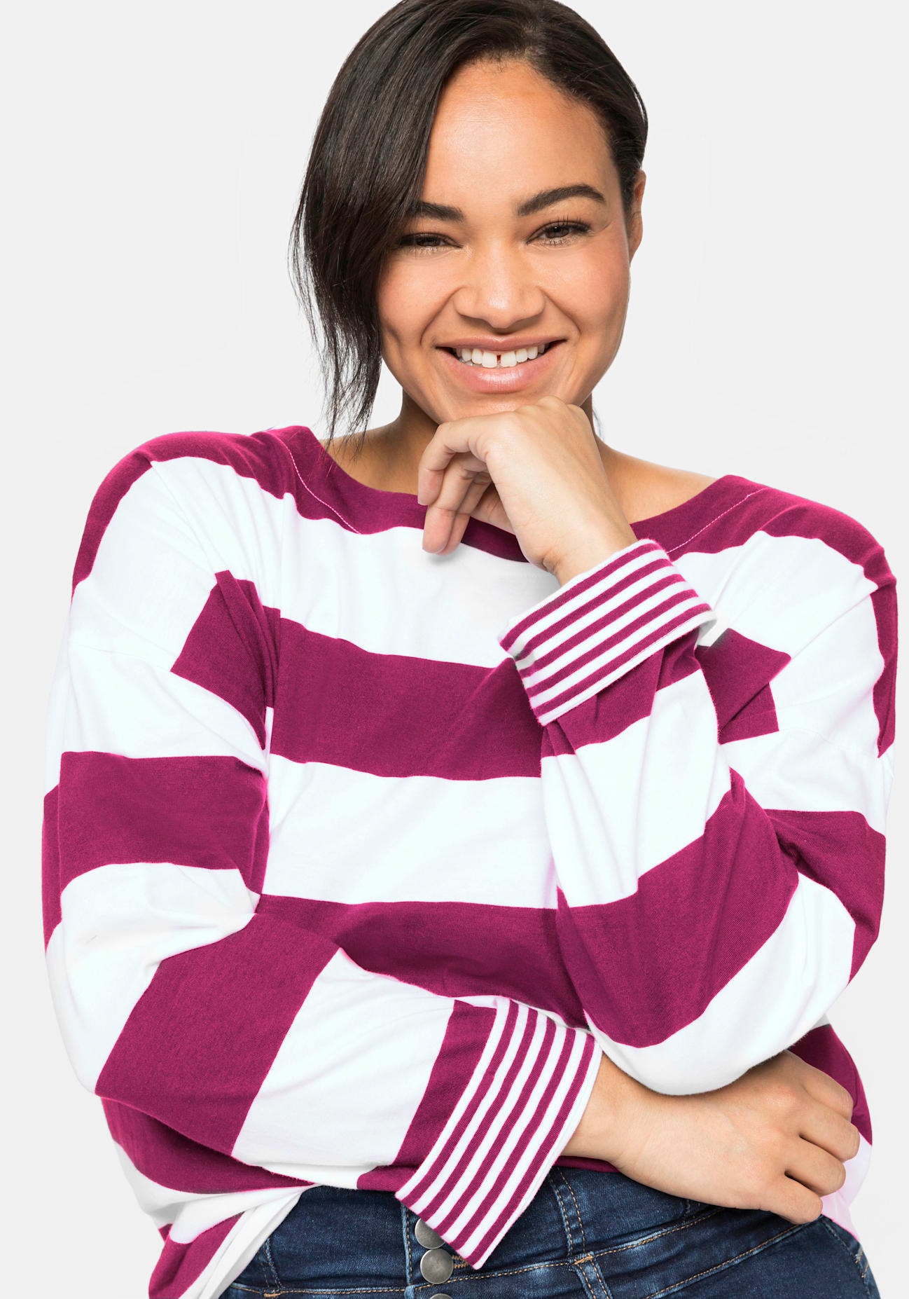 Sheego T-shirt à manches longues »Langarmshirt« 1
