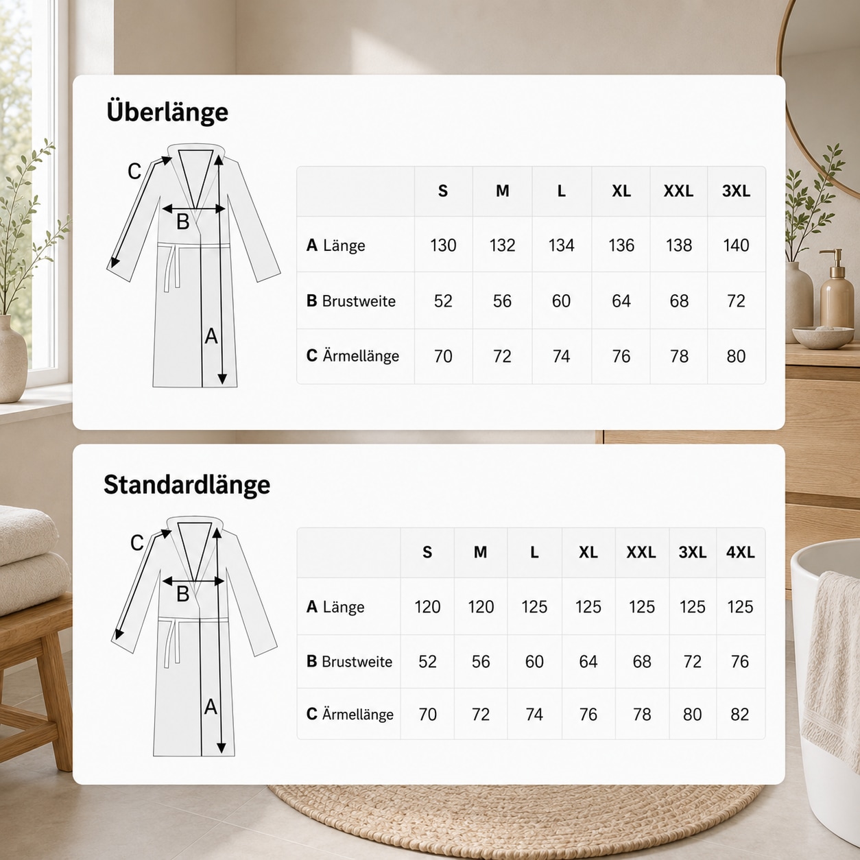 GOODproduct Unisex-Bademantel »Regona, Hotelbademantel, Morgenmantel, Standardlänge & Überlänge« 1 Stk. Damen & Herren, mit Taschen, flauschig, weich, Velours, Sauna & Spa