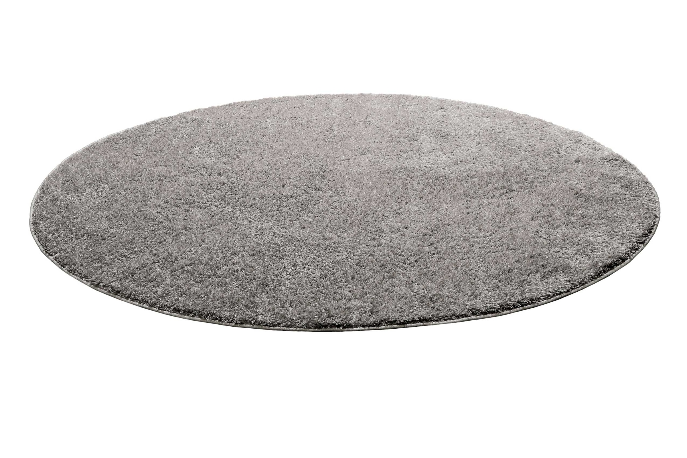 Homie Living Tapis »Flavio« Rond 30 mm Höhe Haut poil, tissé, doux, uni, salon, chambre, lavable