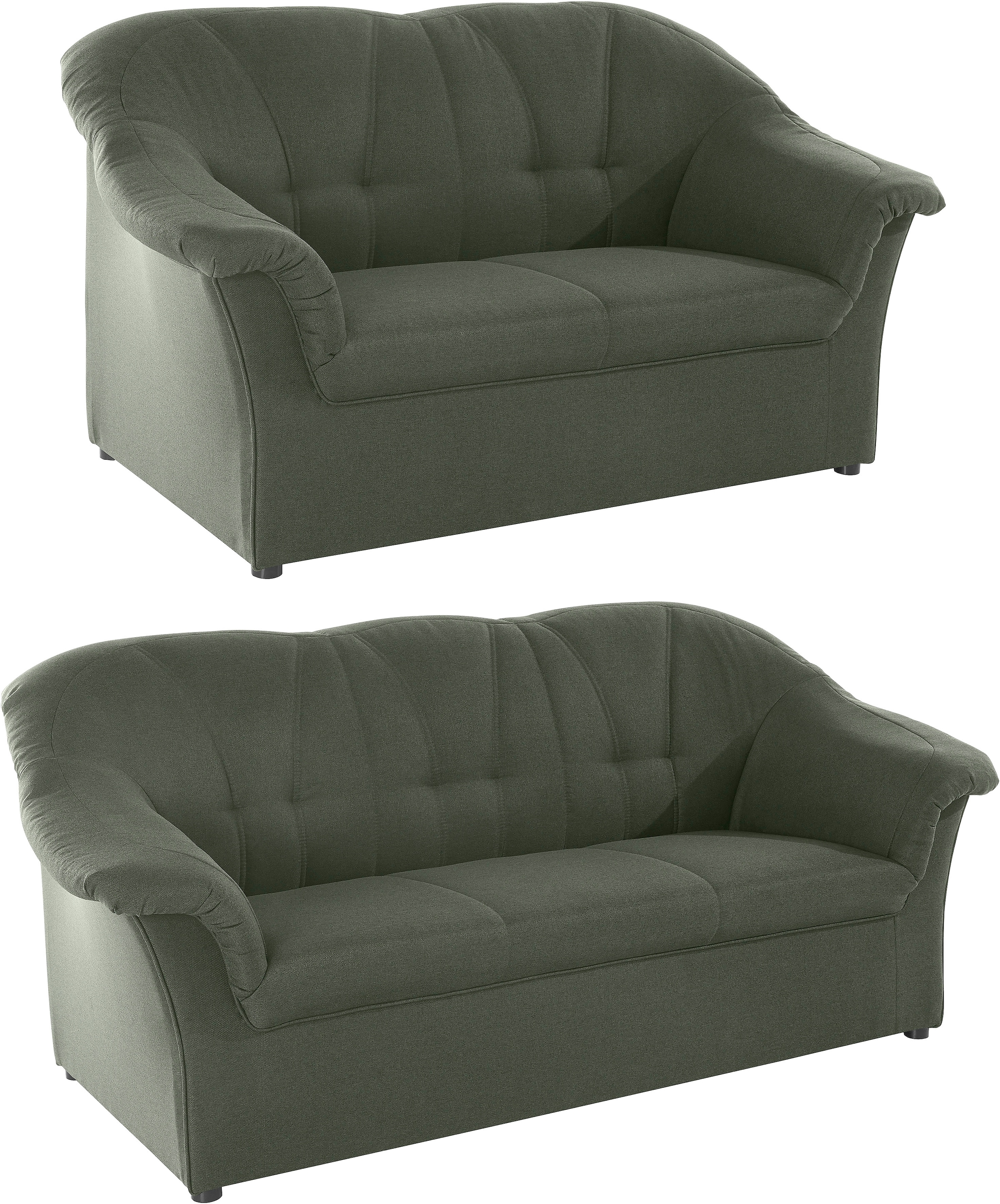 DOMO collection Ensemble rembourré »Pegnitz« Set,  3-Sitzer & 2-Sitzer-Set