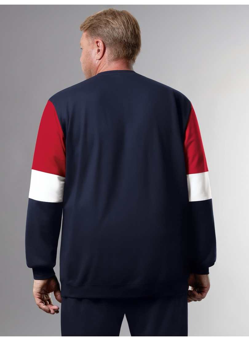 Trigema Sweatshirt »TRIGEMA Sweatshirt mit kontrastfarbigen Elementen«
