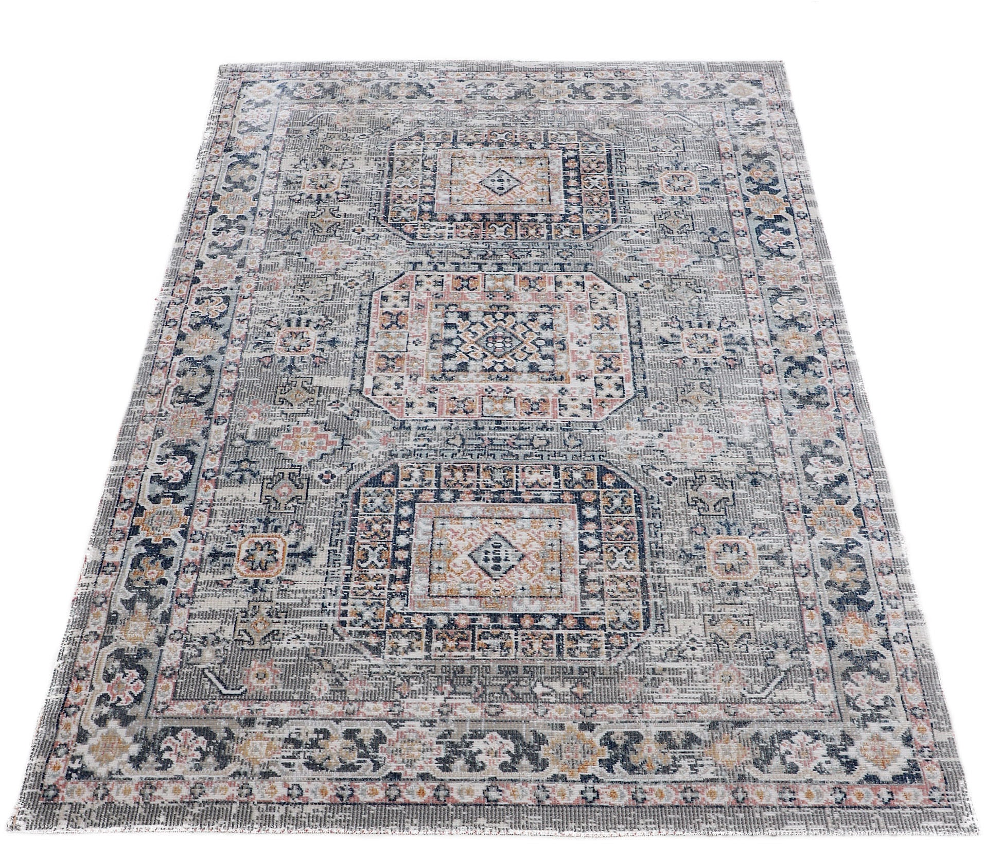carpetfine Teppich »Omen_3« rechteckig 3 mm Höhe Orient Vintage Look, Wohnzimmer