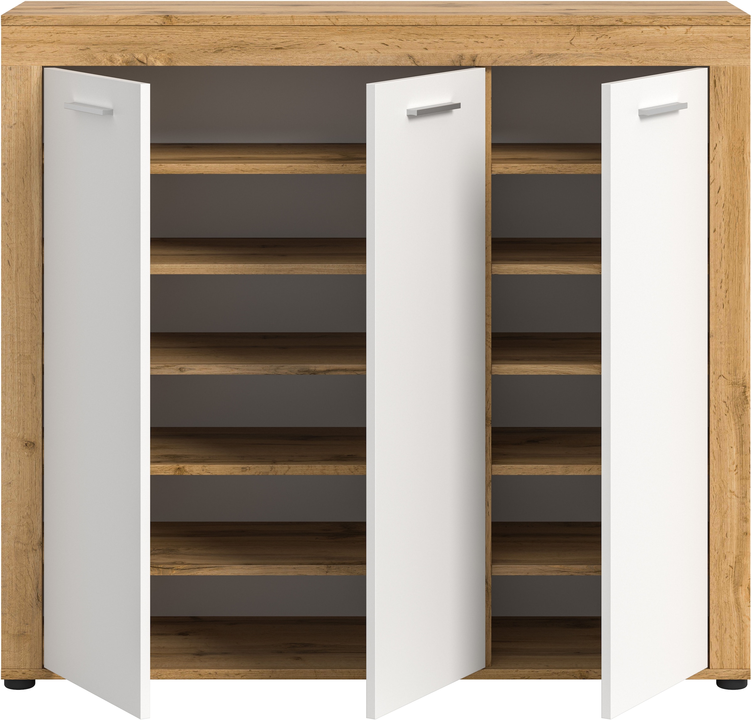 Home affaire Schuhschrank »Aosta« Schuhschrank, 12 Fächer, 3 Türen, Flur, Diele