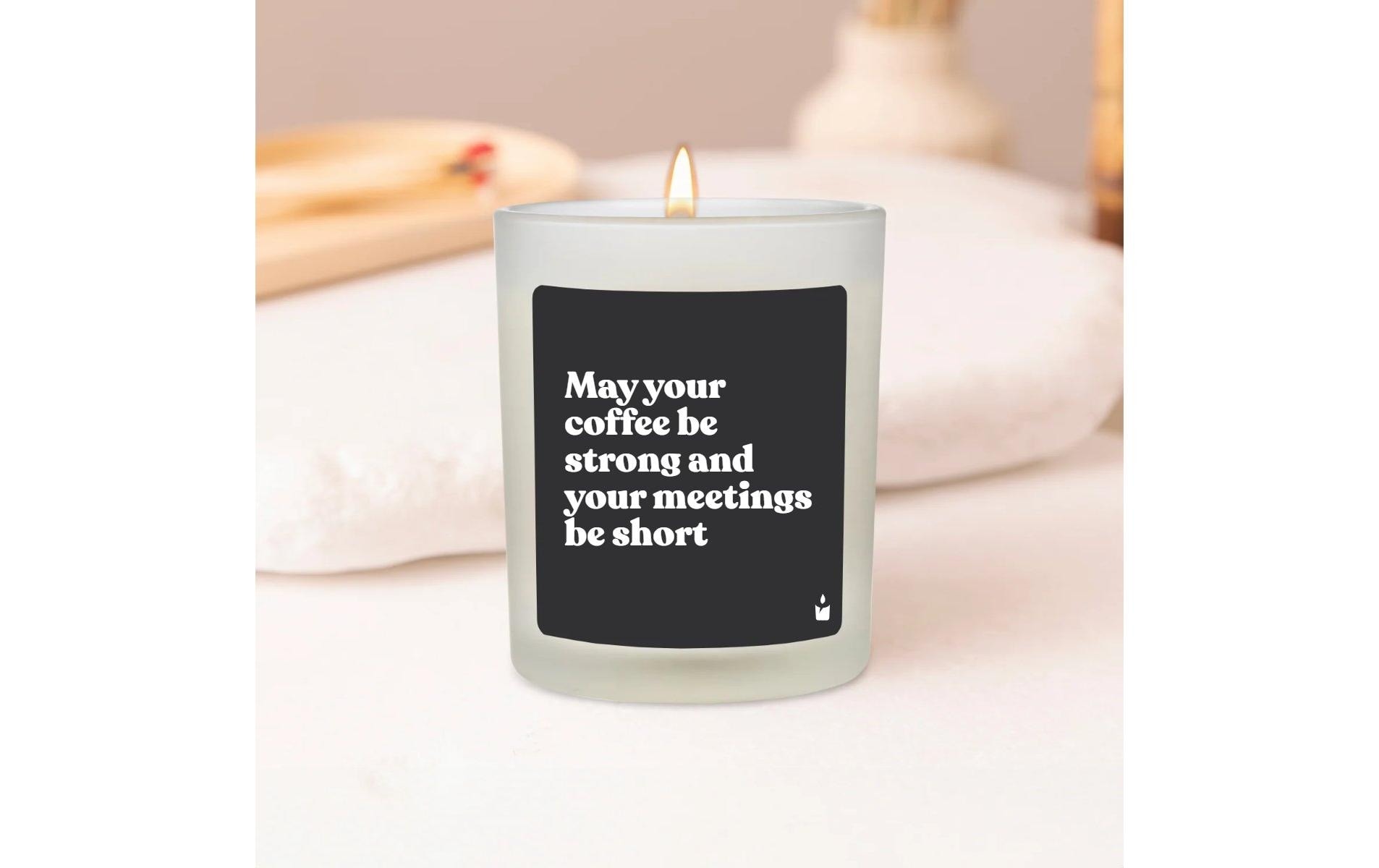   Bougie parfumée »ChattyCandles May your coffee be strong 6,7 x 8 cm«