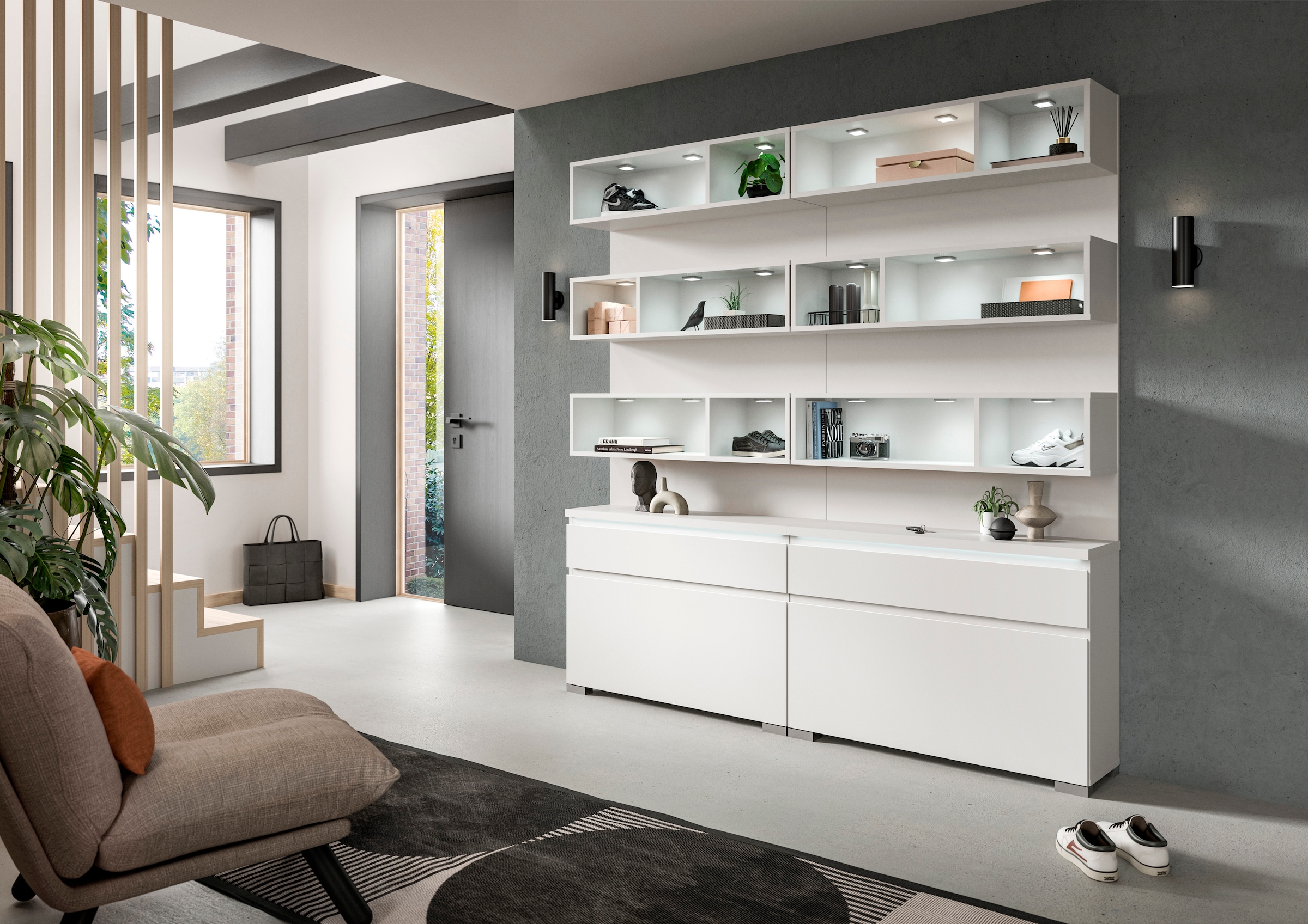 INOSIGN Schuhschrank »Skoskap, Aufsatzregal, passend für Schuhschränke der Serie Skoskap« 6 Fächer, viel Stauraum, Regal zur Präsentation der Lieblingsstücke