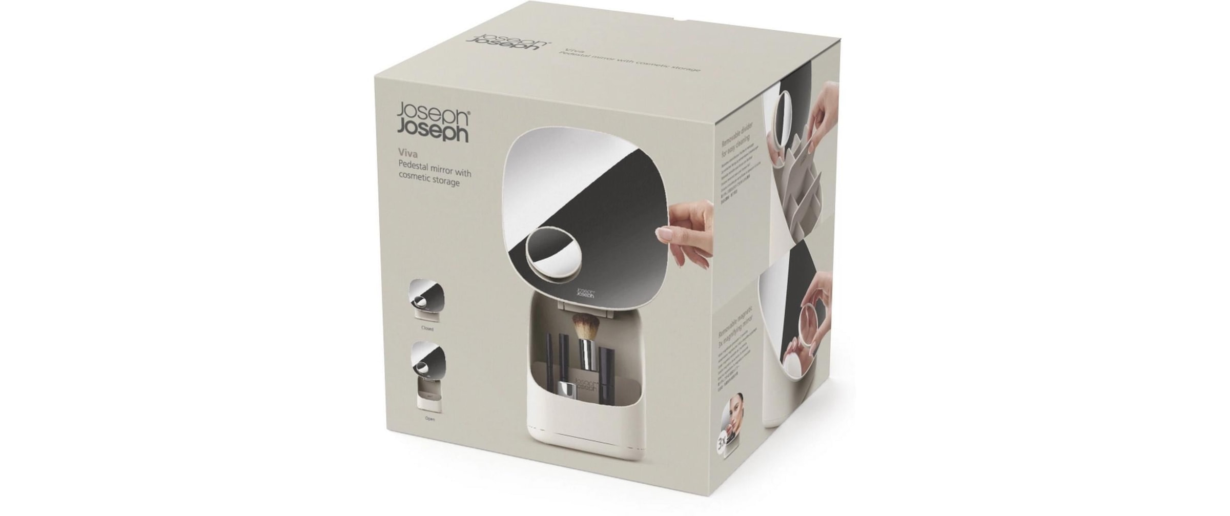 Joseph Joseph Miroir de courtoisie »Viva™ Kosmetik-Organizer« BxTxH: 21x18,5x23 cm