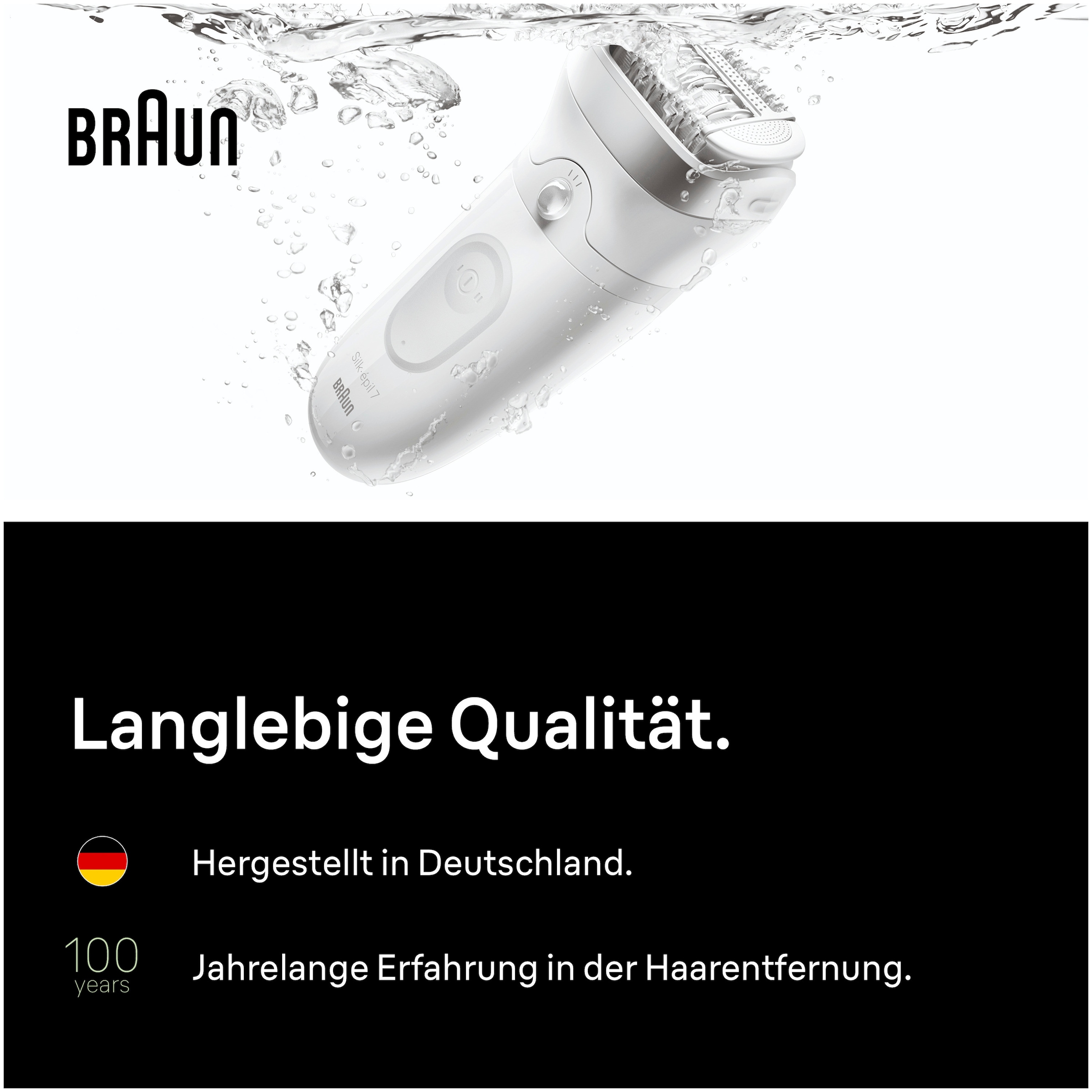 Braun Épilateur »Silk-épil 7 SE7-241« Wet & Dry, inklusive Rasieraufsatz, Trimmeraufsatz und Bikini-Trimmer