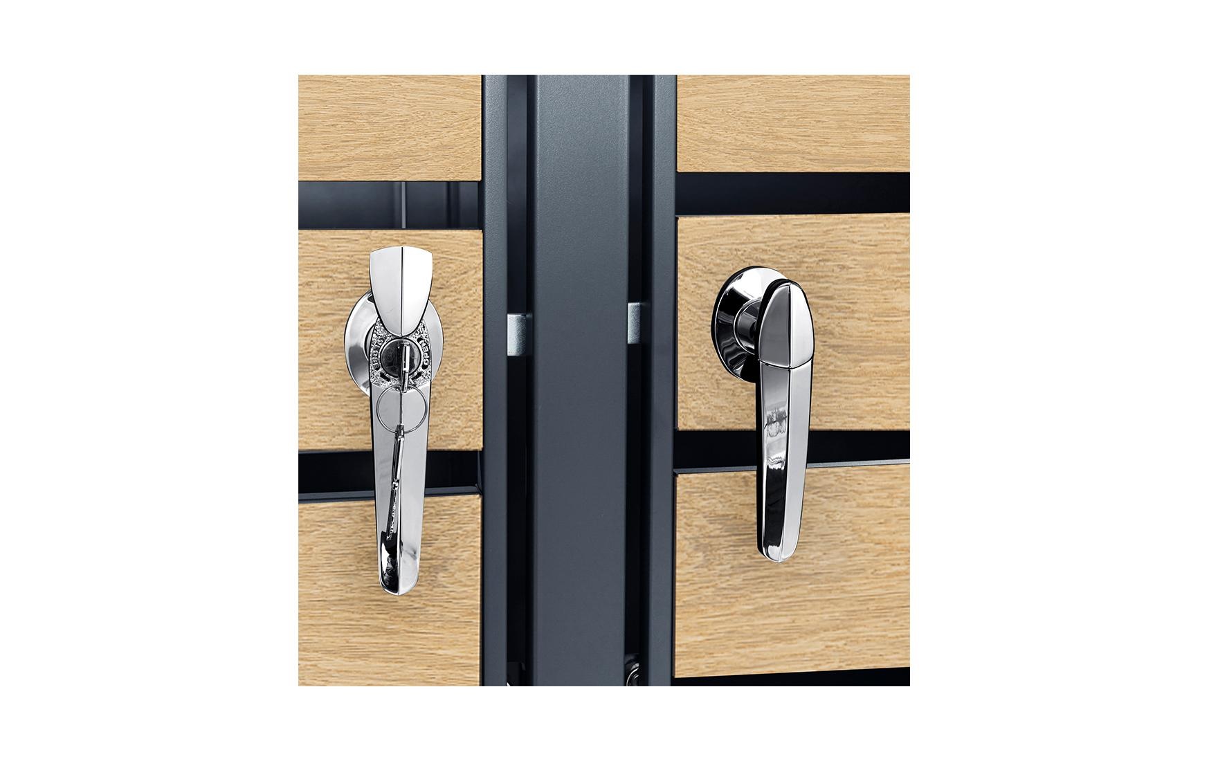   Mülltonnenbox »Contini 2-Türig Anthrazit«