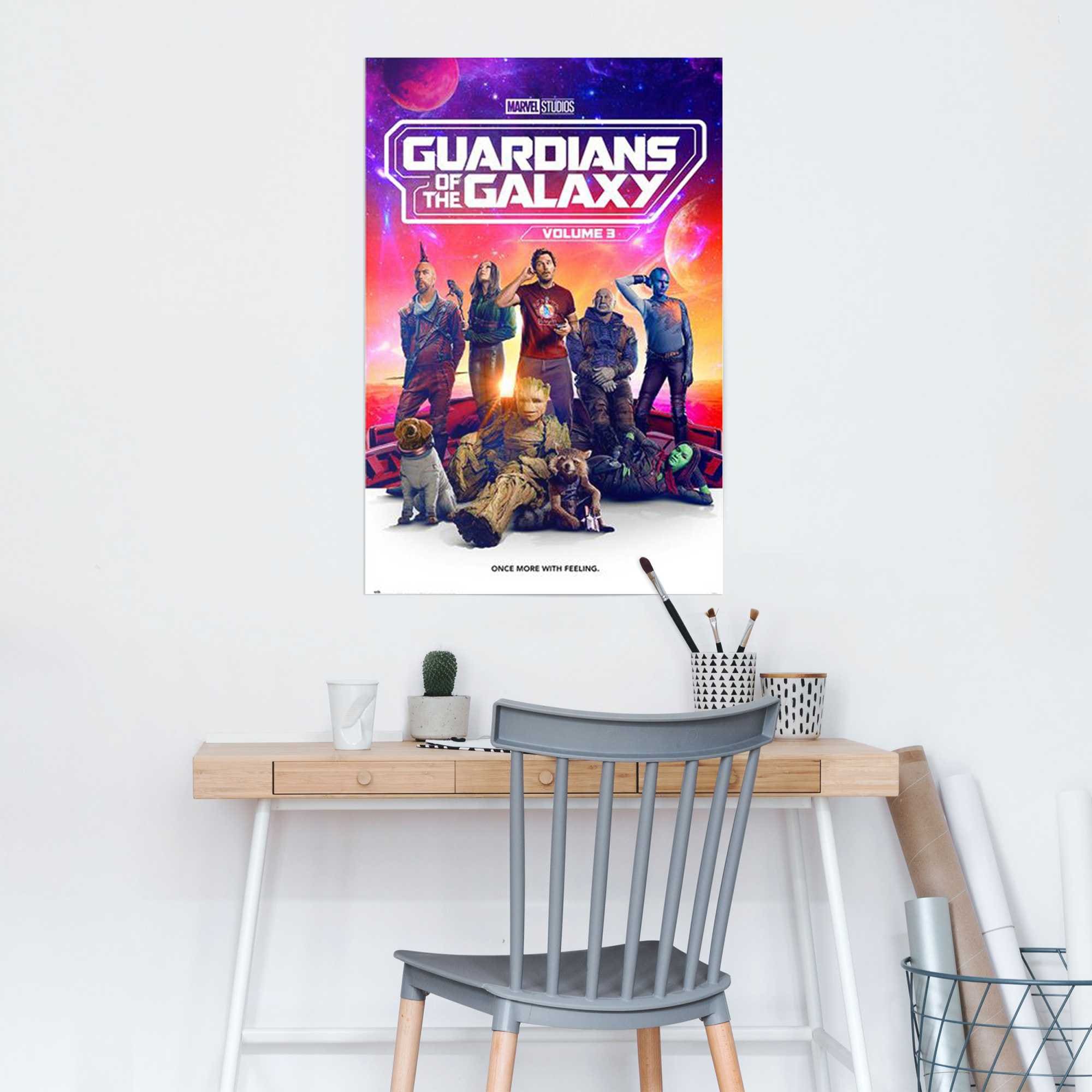 Reinders! Poster »Guardians of the Galaxy - volume 3 Marvel« Chambre d'ado - Violet - Papier 150 gr. - Film et télévision -