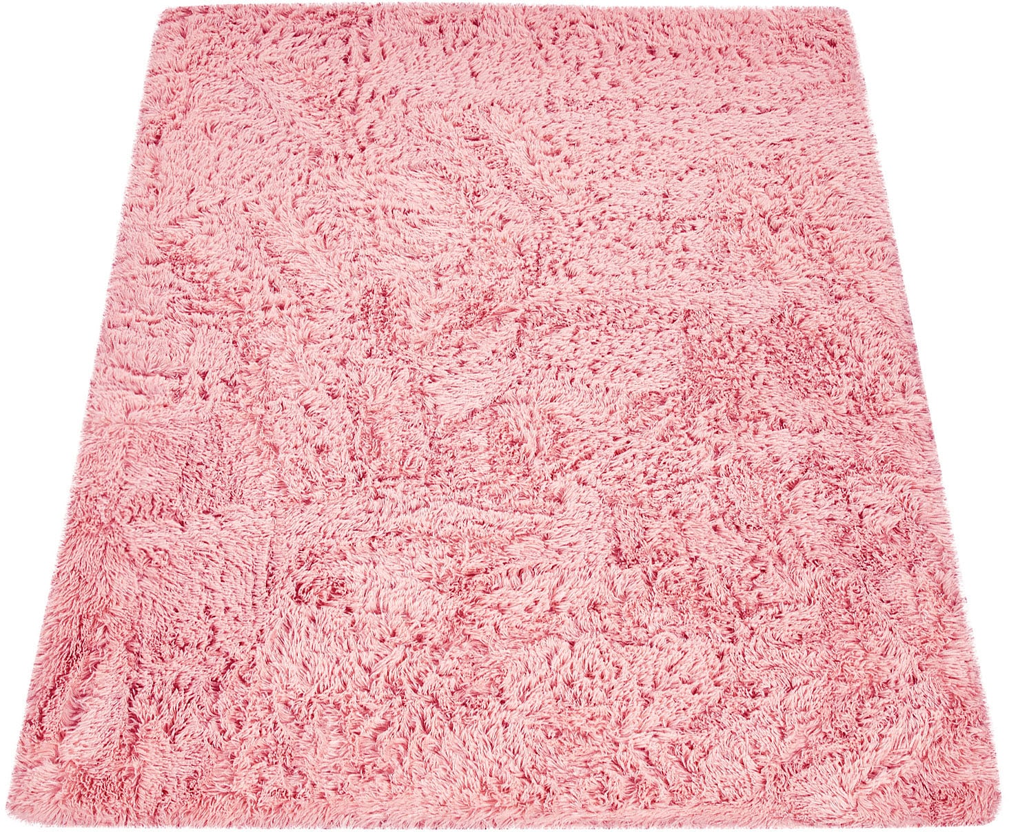 Paco Home Tapis à poils longs »Silky 591« Rectangulaire 37 mm Höhe Uni-Farben, besonders weich und kuschelig
