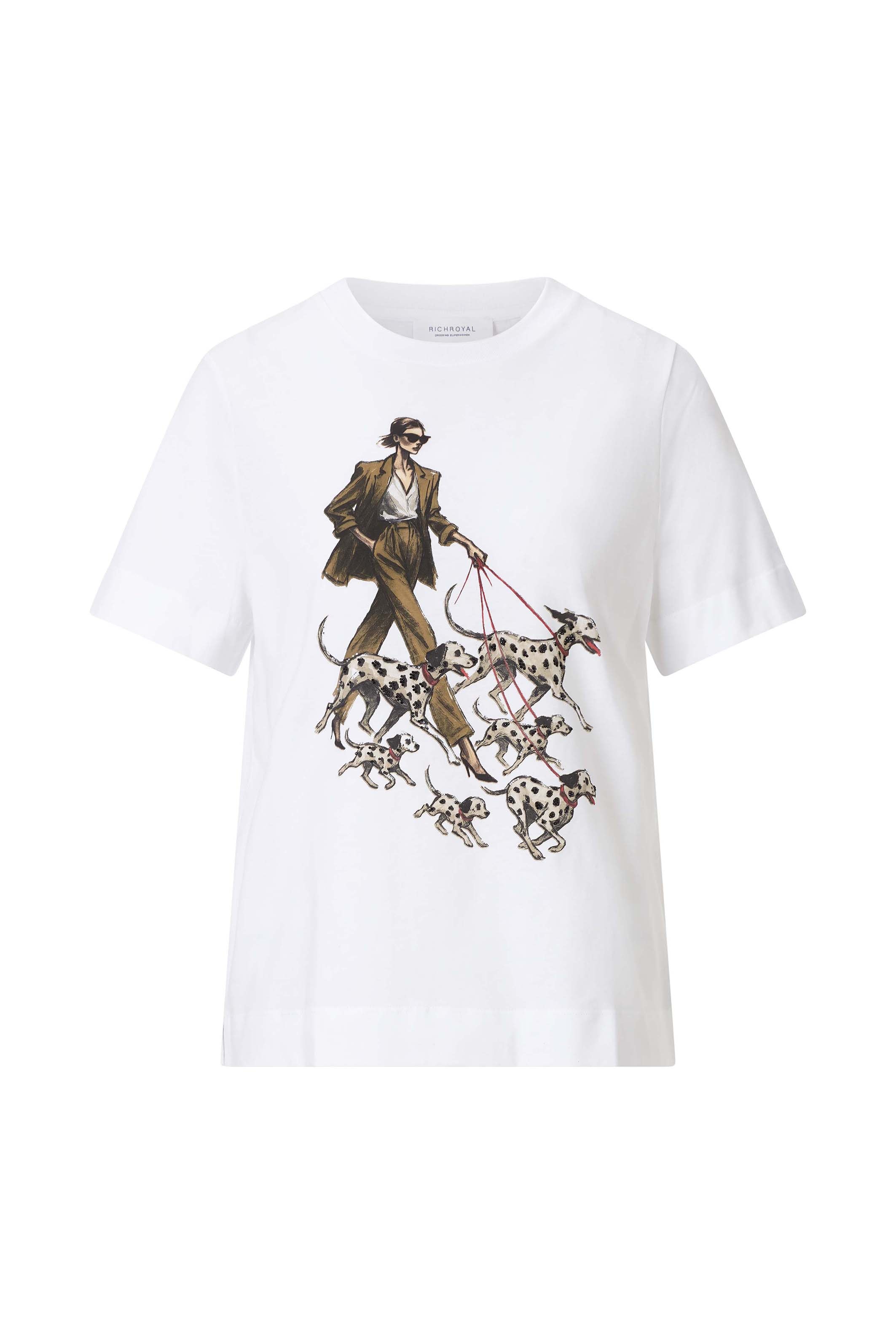 RICHROYAL T-shirt avec imprimé accrocheur