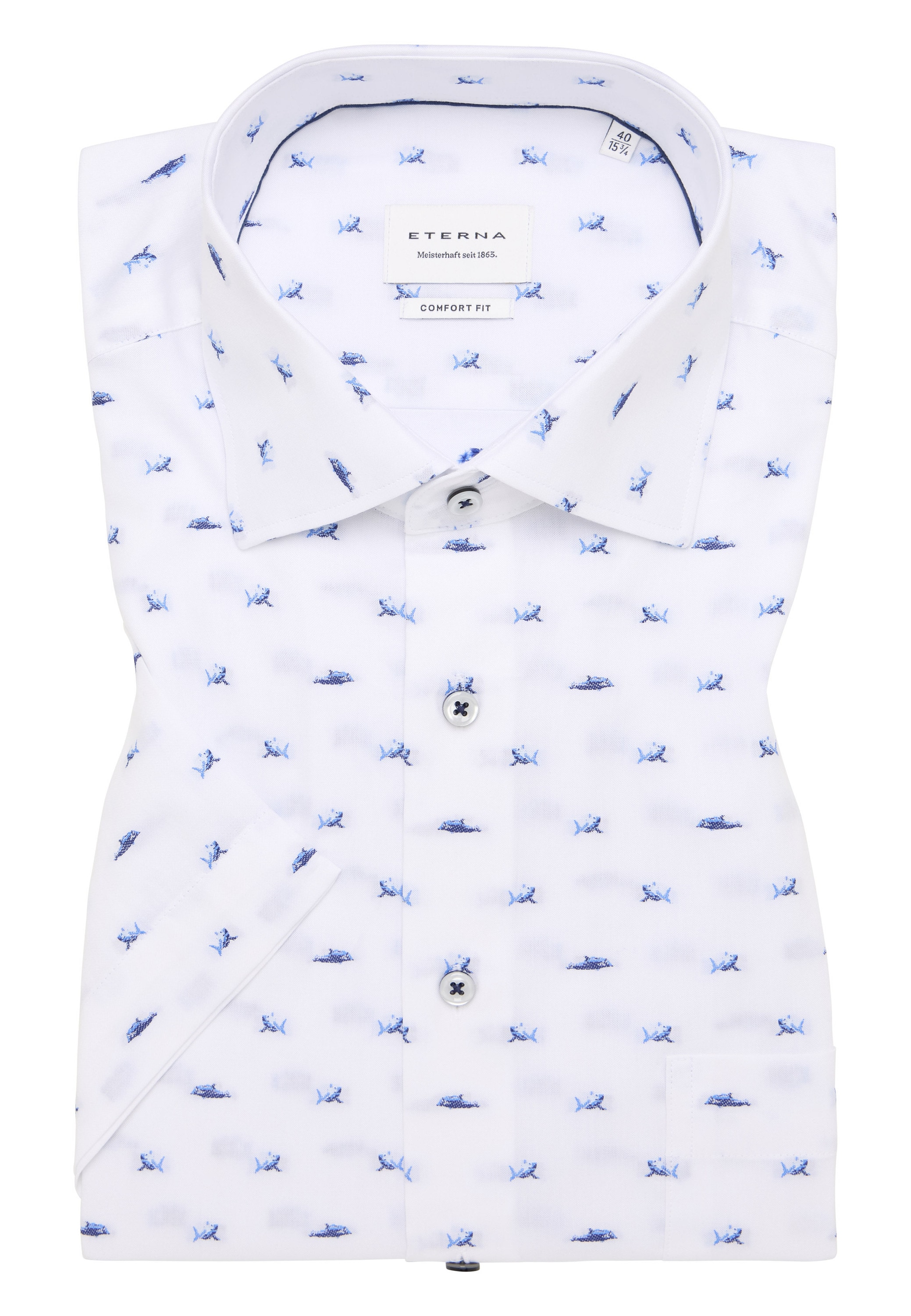 Eterna Kurzarmhemd »COMFORT FIT« NON IRON (bügelfrei)