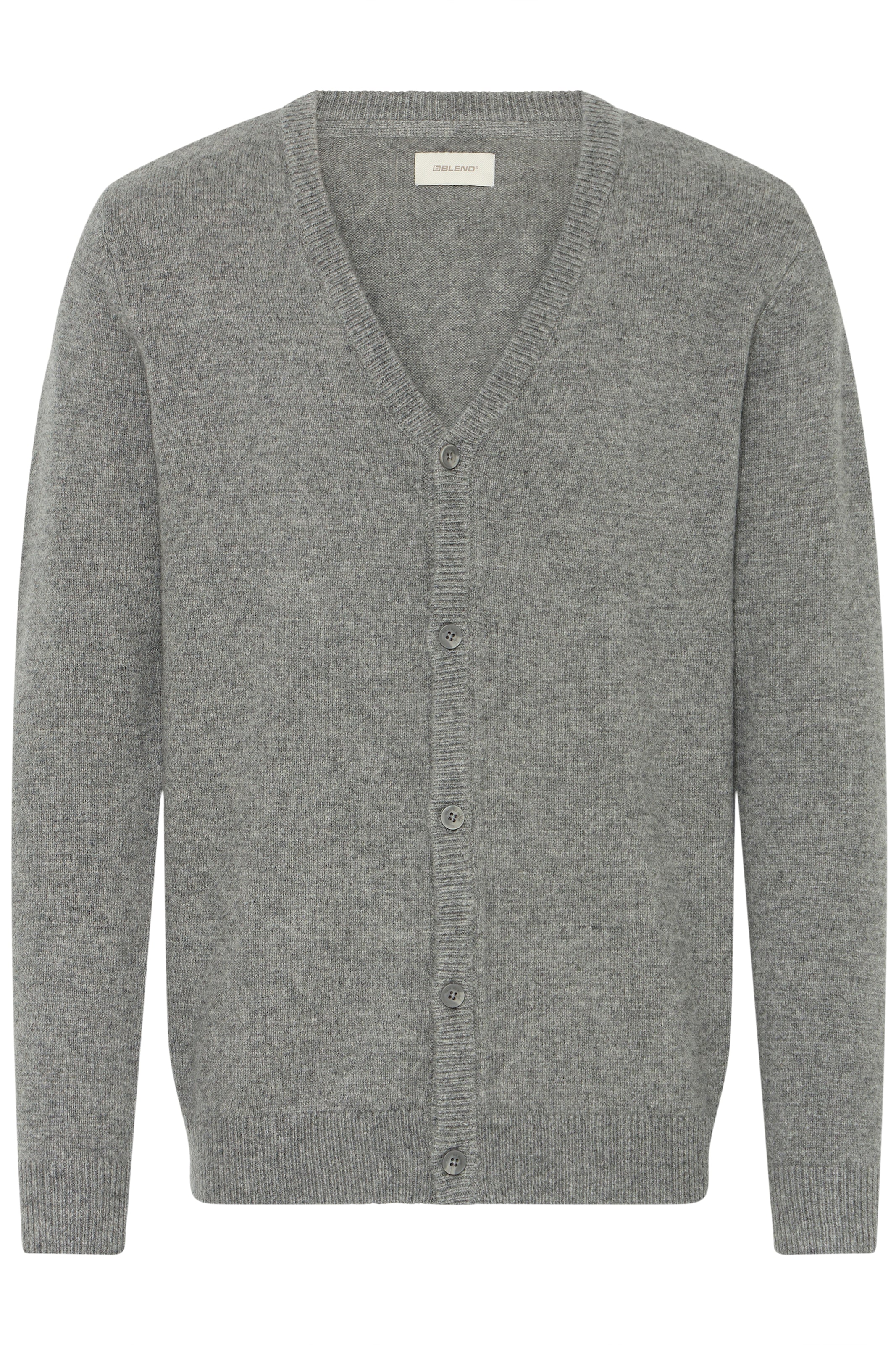 Blend Veste en tricot »BHBRANKO CARDIGAN KNIT« avec patte de boutonnage, en mélange de laine, Regular Fit, longueur couvrant les hanches