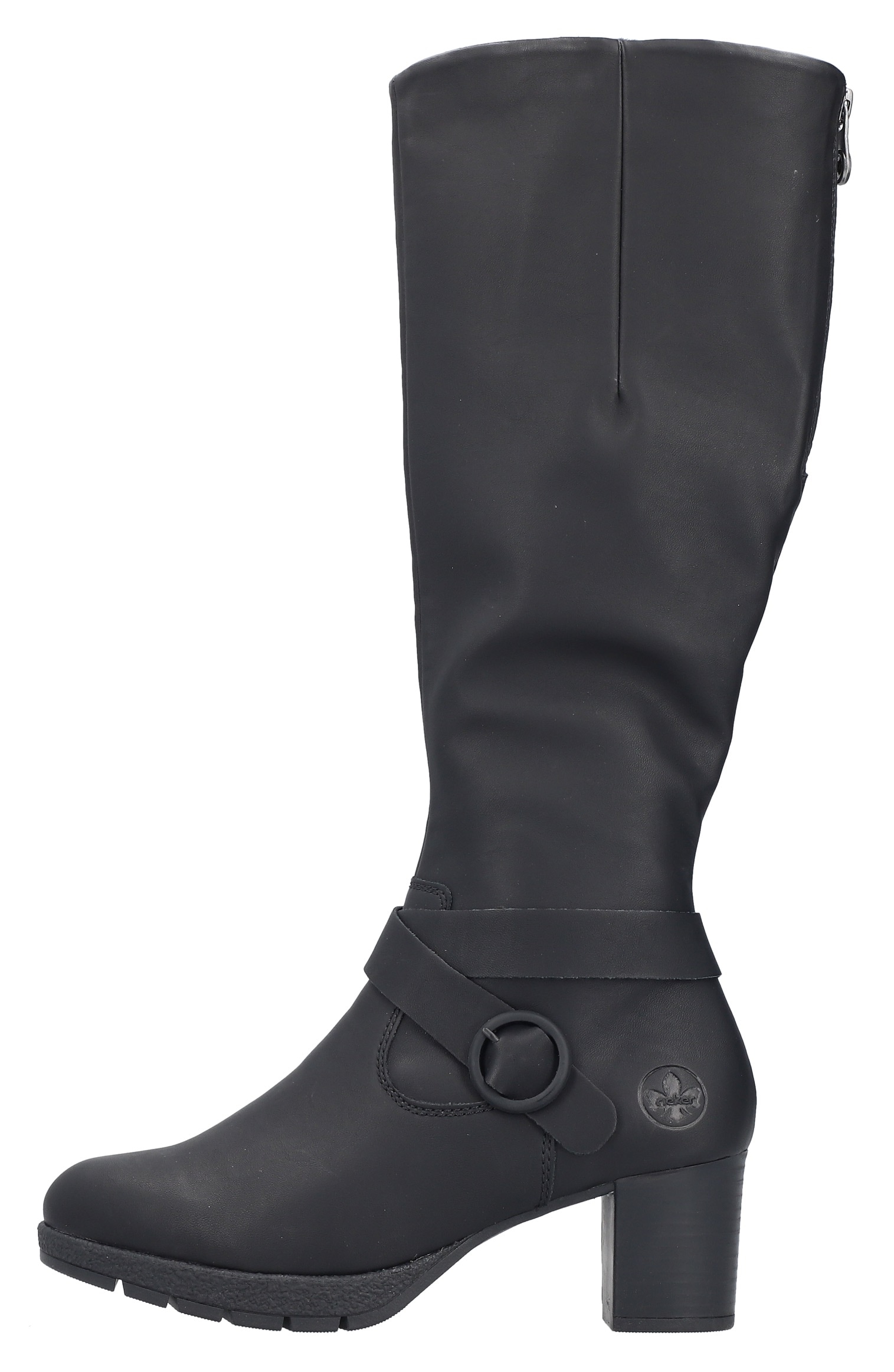 Rieker Bottes  bottes hautes, talon bloc, fermeture éclair arrière - forme étroite