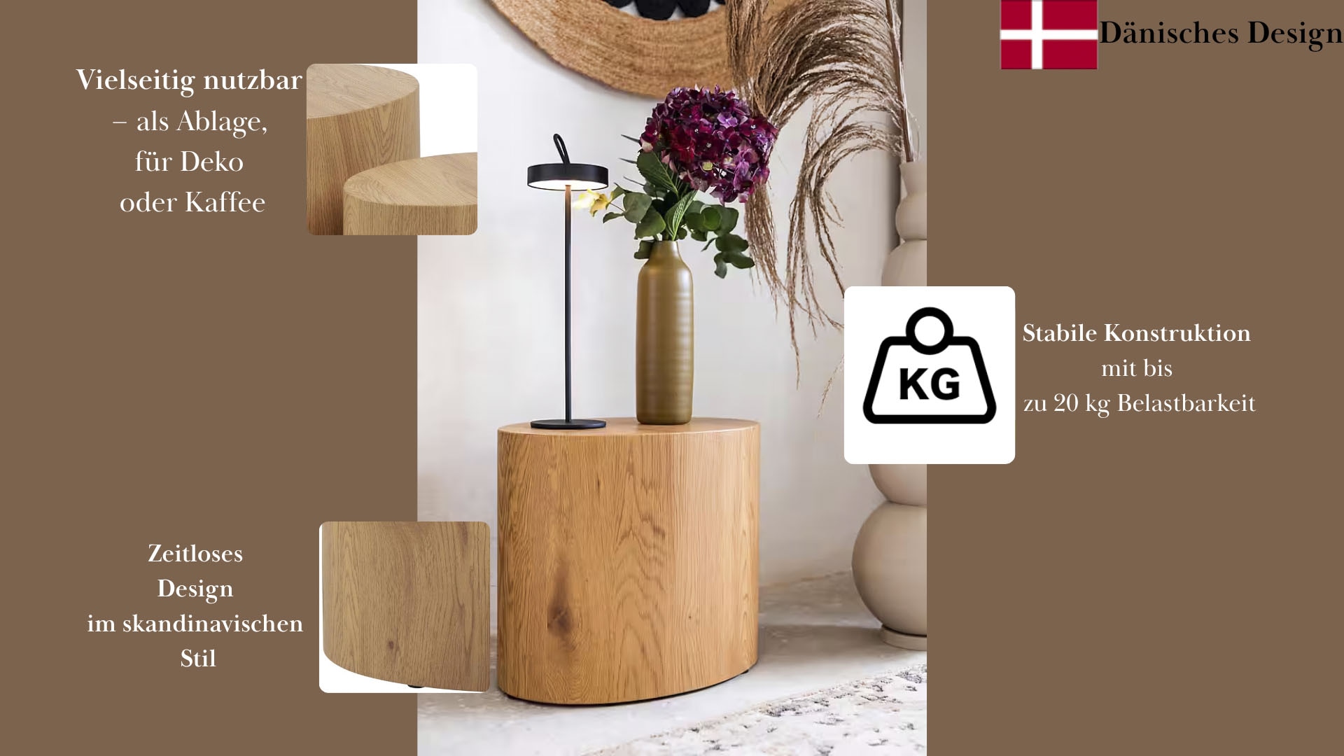 ACTONA GROUP Table basse »Mice 2er Set - oval, skandinavisch & modern, pflegeleicht, Komplettset« Table basse, table d’appoint,  Choix OTTO, table d'appoint durable disponible en plusieurs couleurs