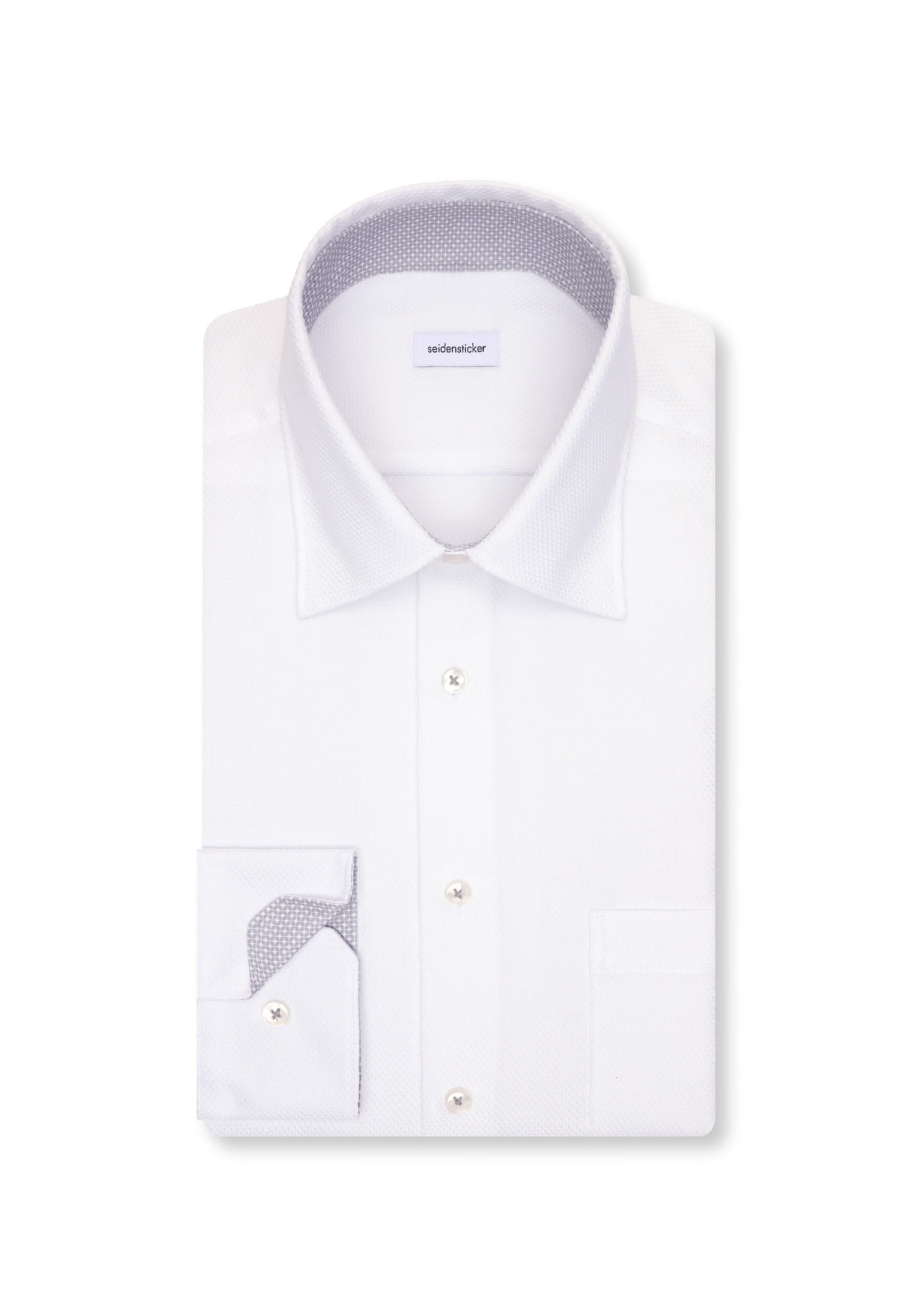 seidensticker Businesshemd »Schwarze Rose« Comfort 1/1 Covered-Button-Down-Kragen Struktur