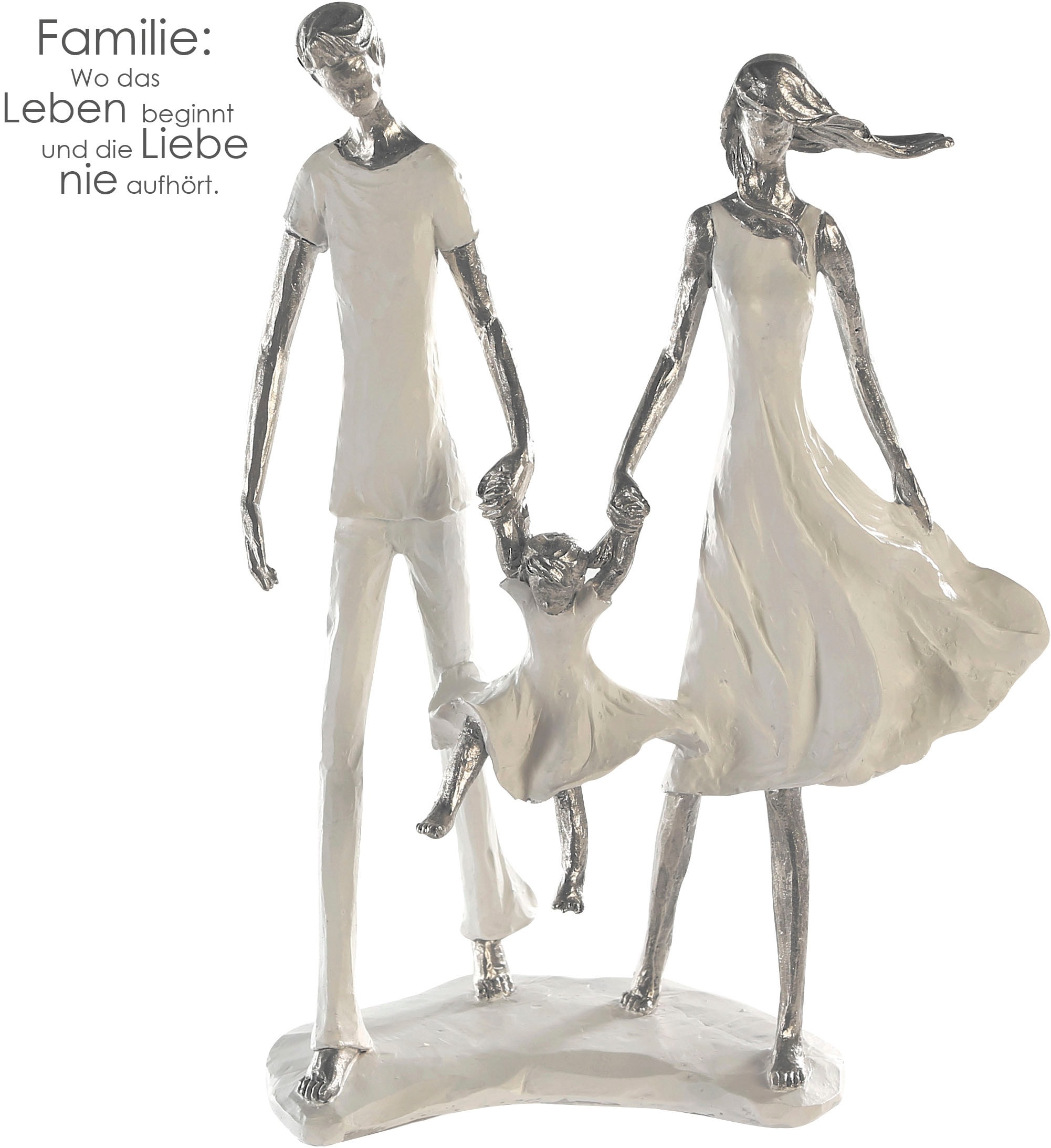 Casablanca by Gilde Dekofigur »Skulptur Familie Family weiss H. 12 cm«