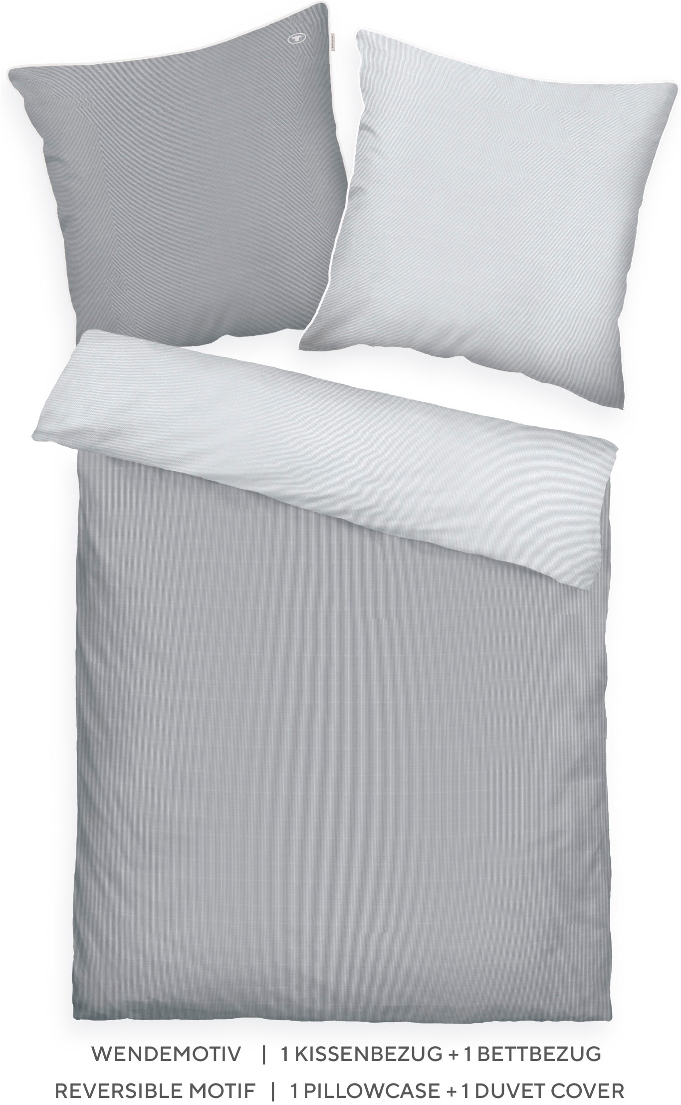 TOM TAILOR HOME Linge de lit »FINE STRIPES« 2 new bedroom, étiquette tissée