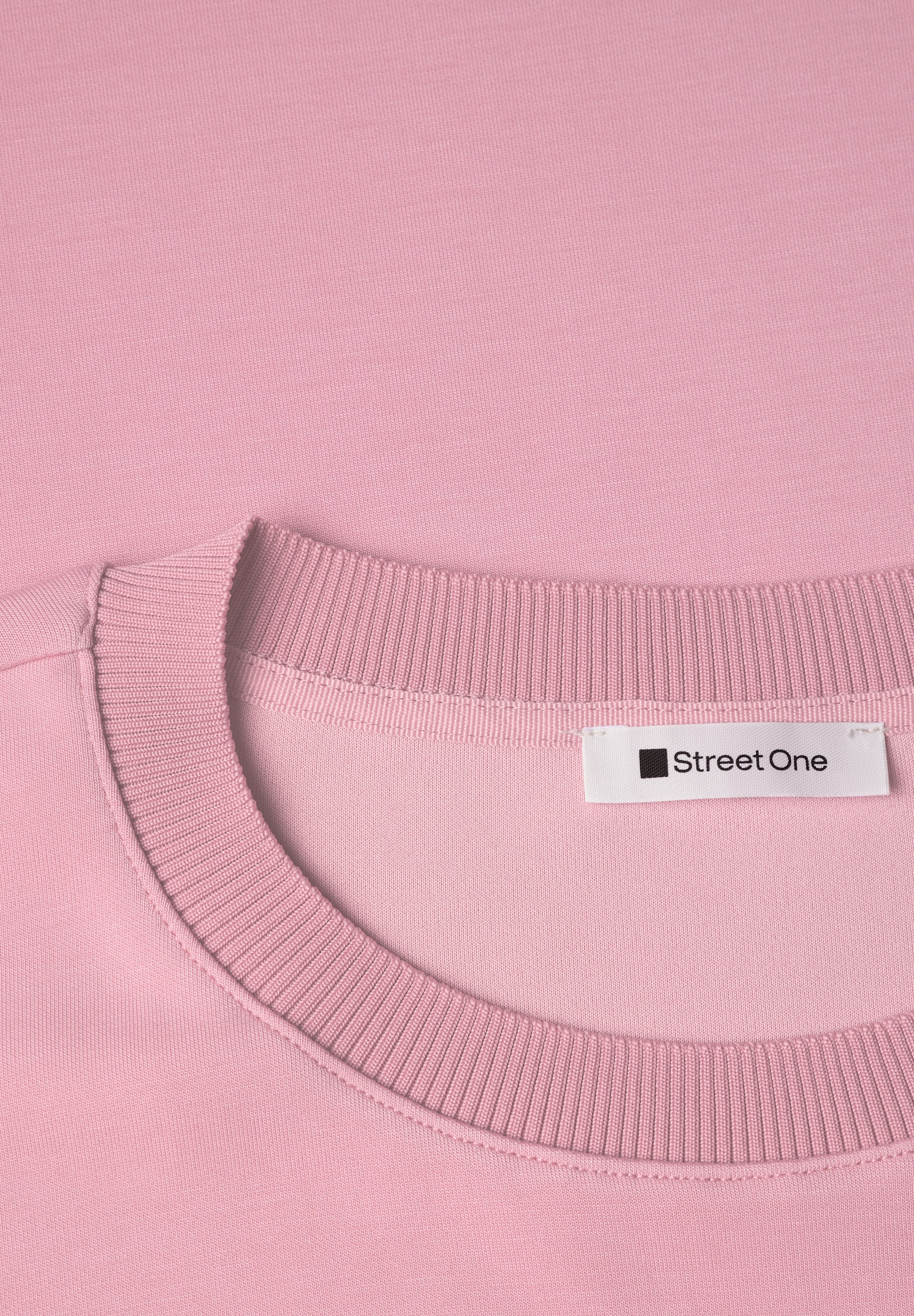 STREET ONE T-shirt Avec cordon de serrage à l'ourlet, aspect soie