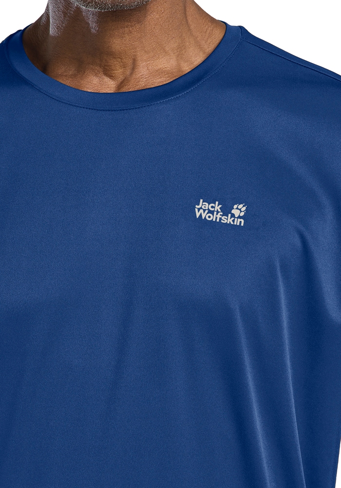 Jack Wolfskin T-shirt fonctionnel »TECH T M« respirant, manches courtes, col rond, sans fermeture
