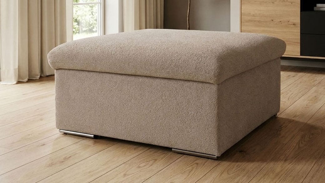 GOODproduct Tabouret »Saltrum 87 x 87 cm, formschön und stabil« tissu d'ameublement facile d'entretien