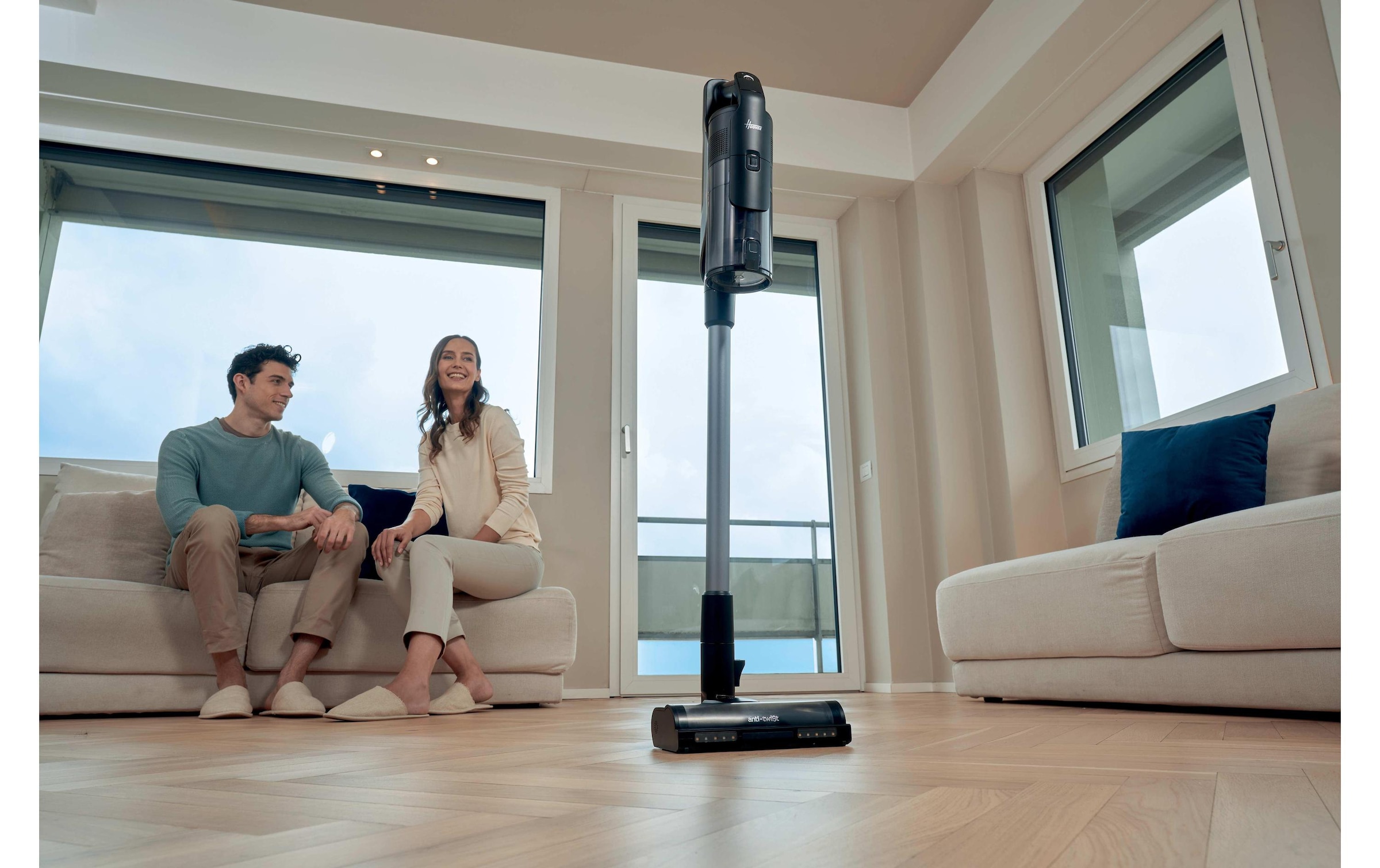 Hoover Akku-Hand-und Stielstaubsauger »HF610H 11« Kabelloser Staubsauger mit intelligenter Bodenerkennung