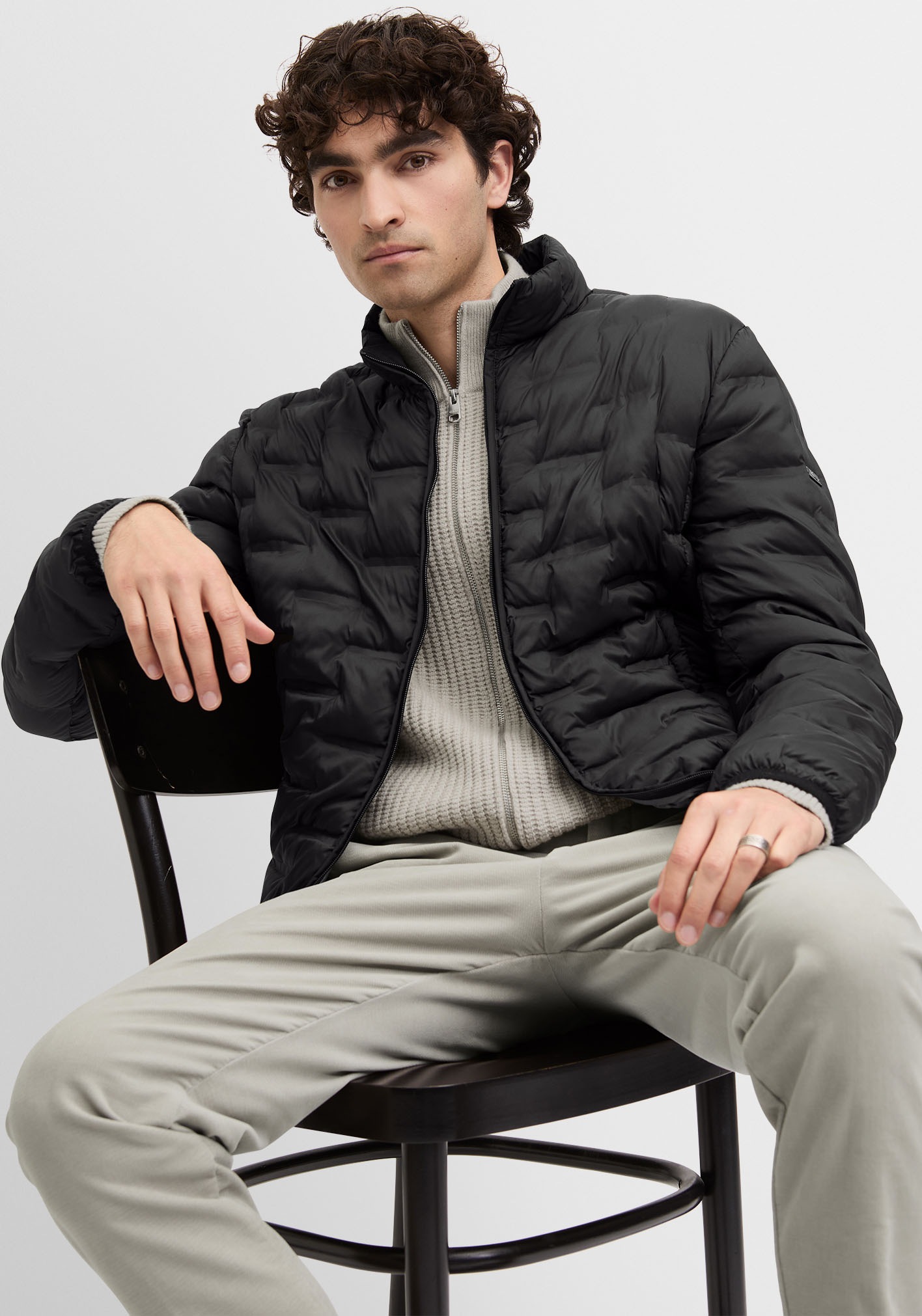 Cinque Veste matelassée »CISURF« ohne Kapuze regular fit, mit Stehkragen