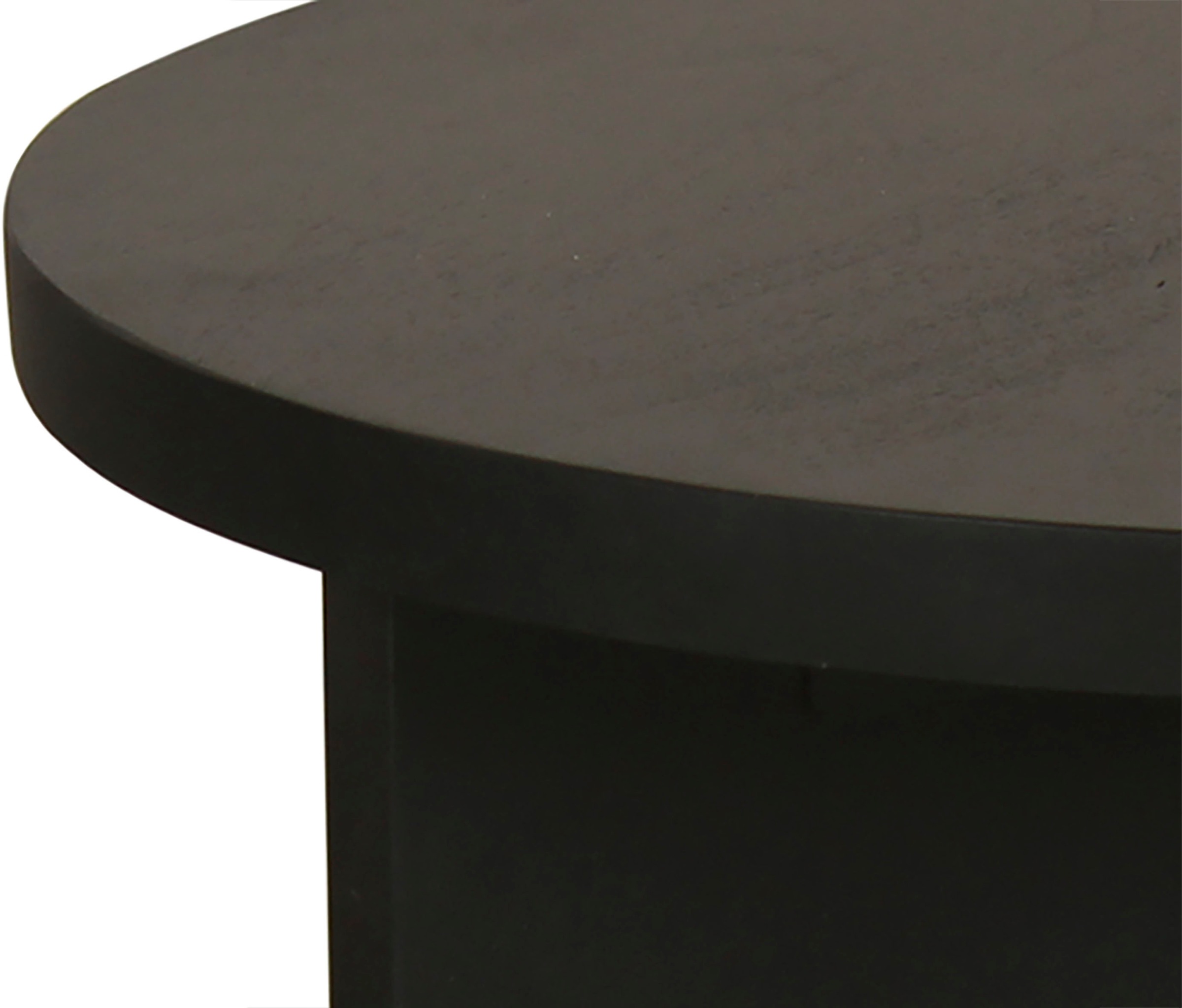 byLIVING Couchtisch »Round« 1 Stk. tlg. aus 2,5cm starkem Massivholz schwarz, einzeln oder im Set stellbar