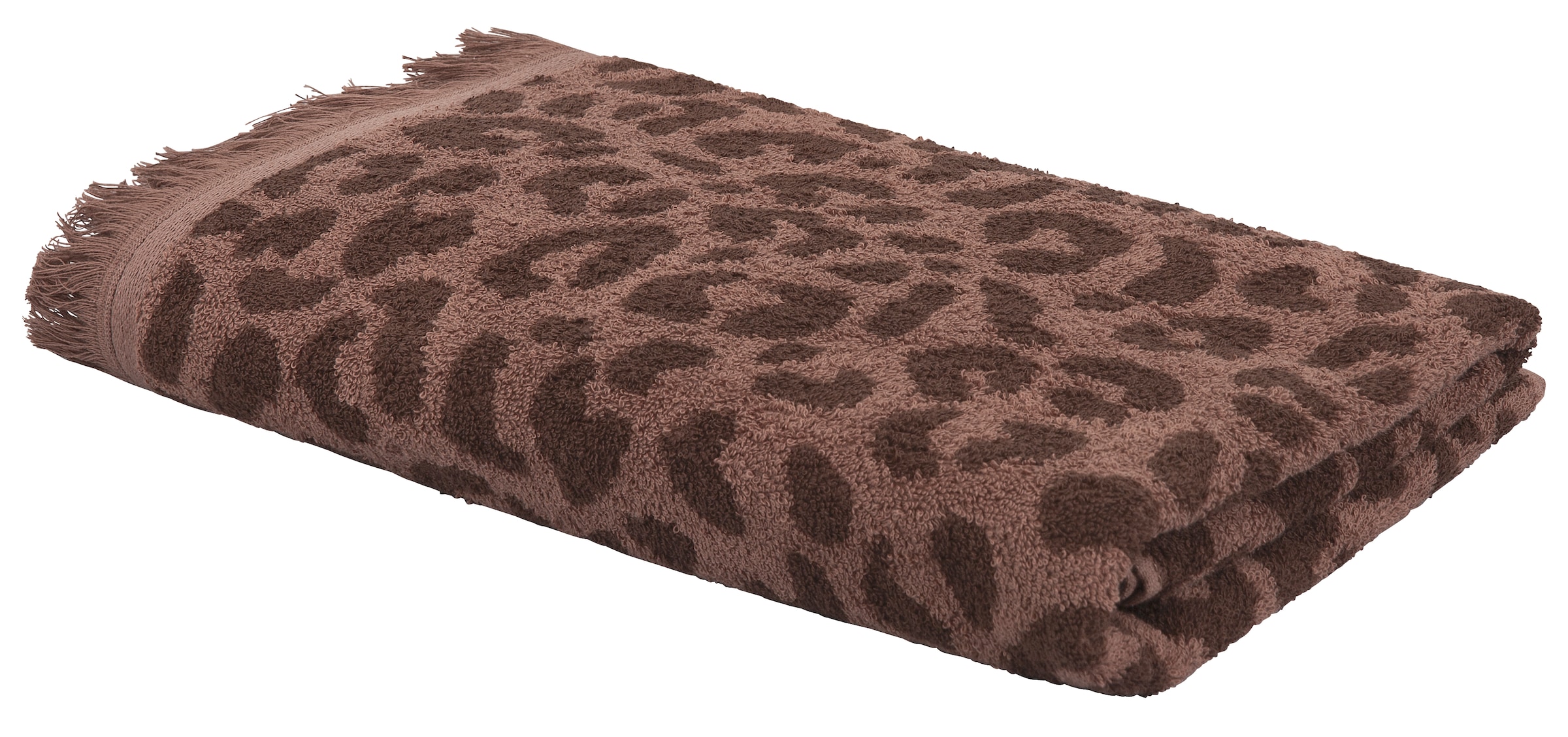 GOODproduct Handtuch Set »Tiffani, Leopardenmuster, Premium Handtücher 8-tlg, 500 gr/m²« Set 8 Frottier 4 Duschtücher, 4 Handtücher, Animal Print, Leo, modern, mit Fransen