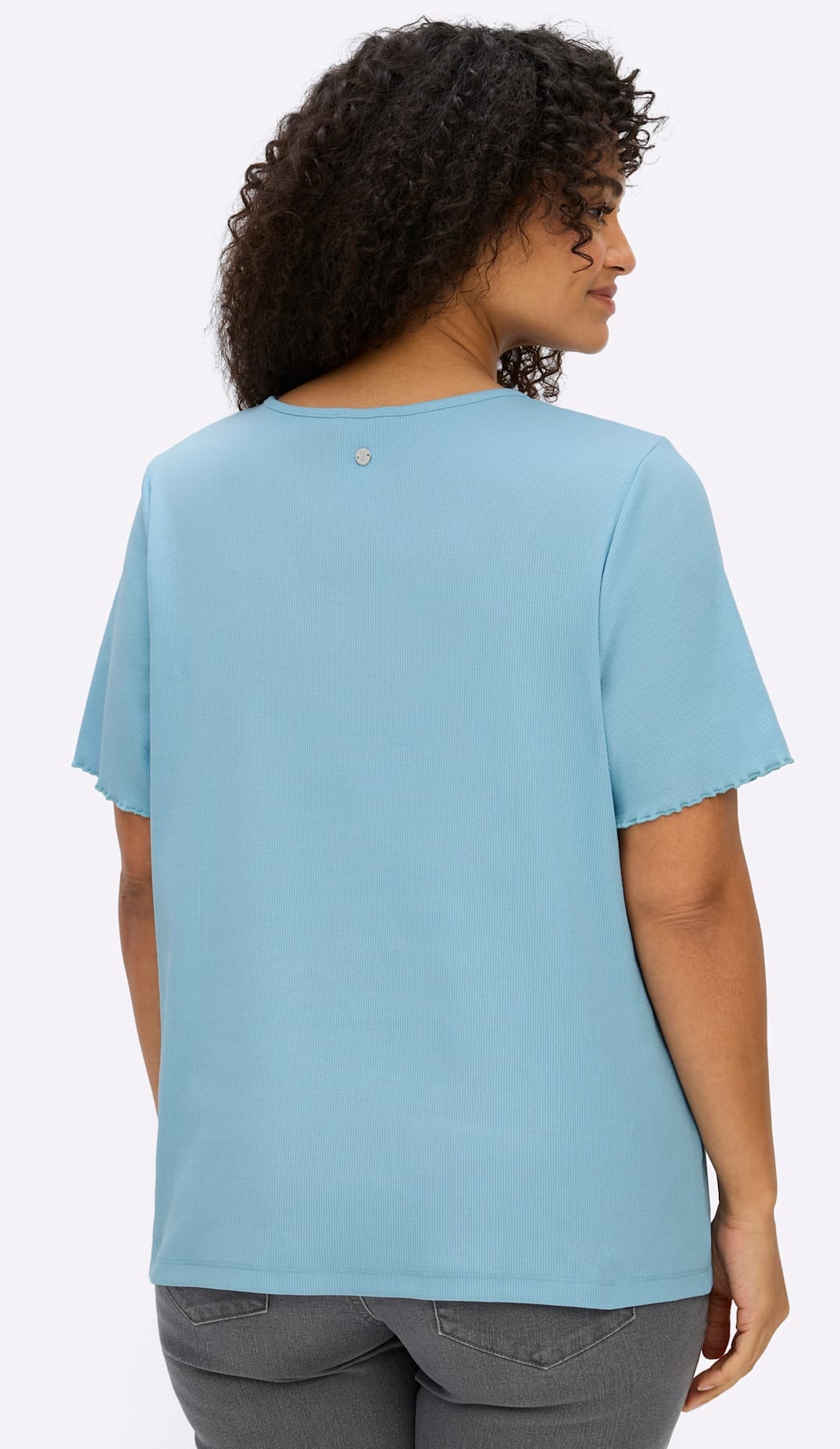 Sheego T-shirt »Kurzarm-Shirt« 1