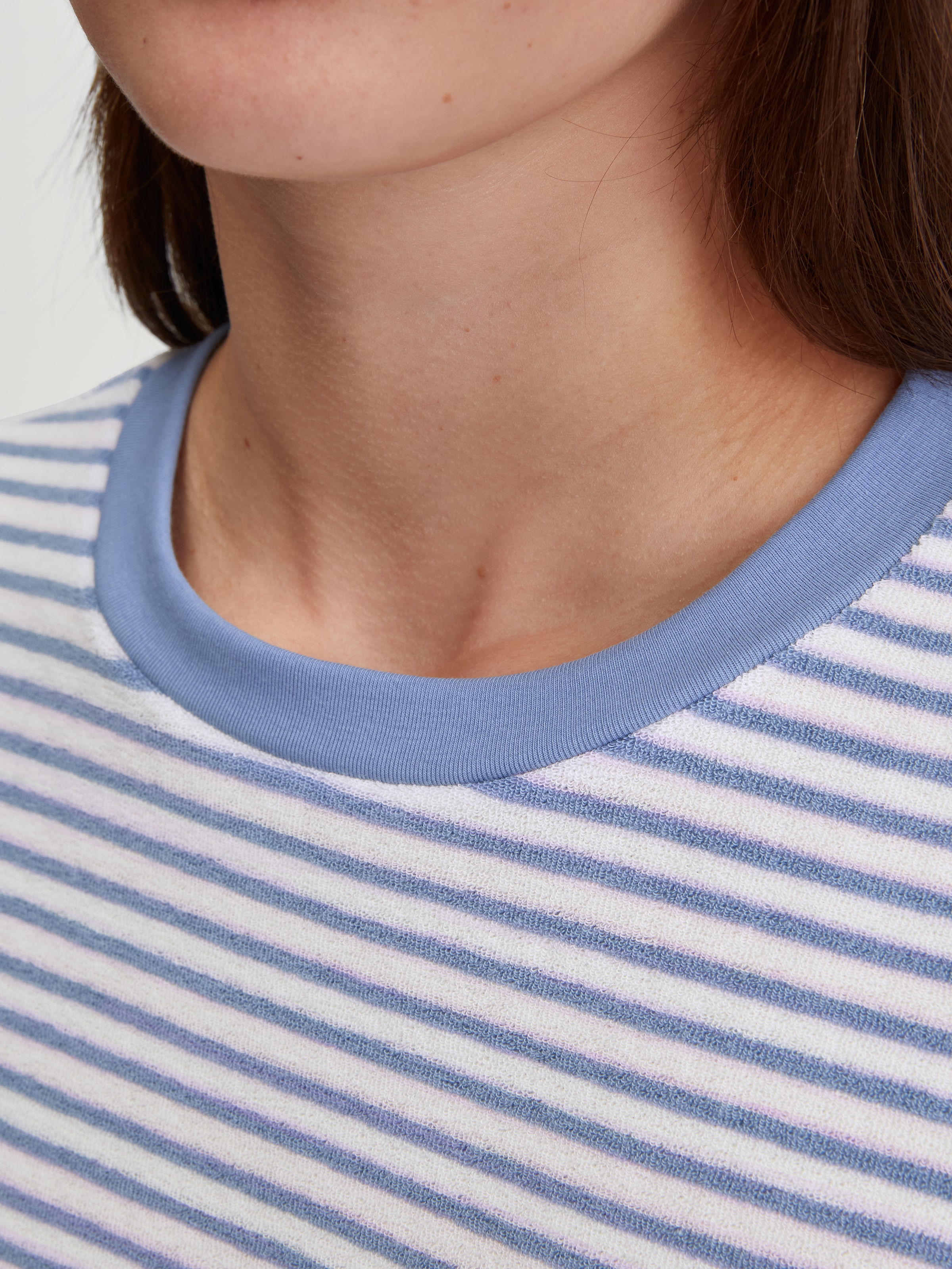 CALIDA Pyjama »Soft Dreams« 2 pièces Ringel-Design, warm, weich, Frottee-Qualität, Cotton-Mix