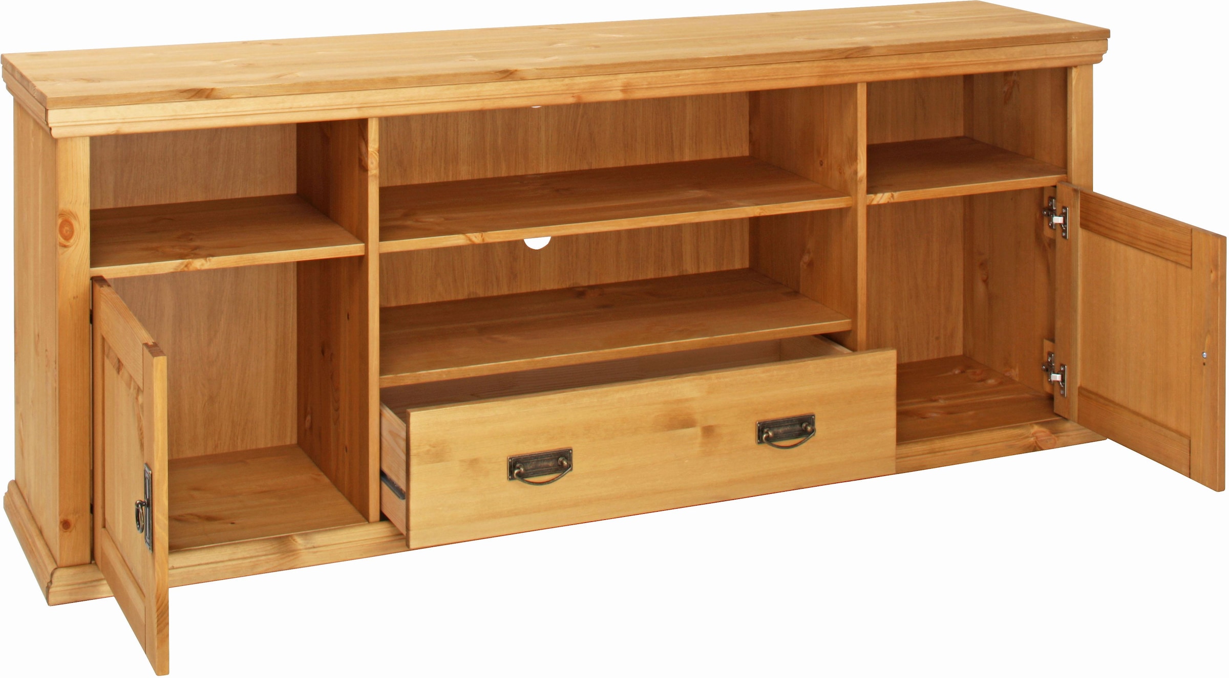 GOODproduct Lowboard »Konrad TV-Board, TV-Kommode« Breite 169 cm, Höhe 67 cm, Metallgriffe, Kabeldurchführung