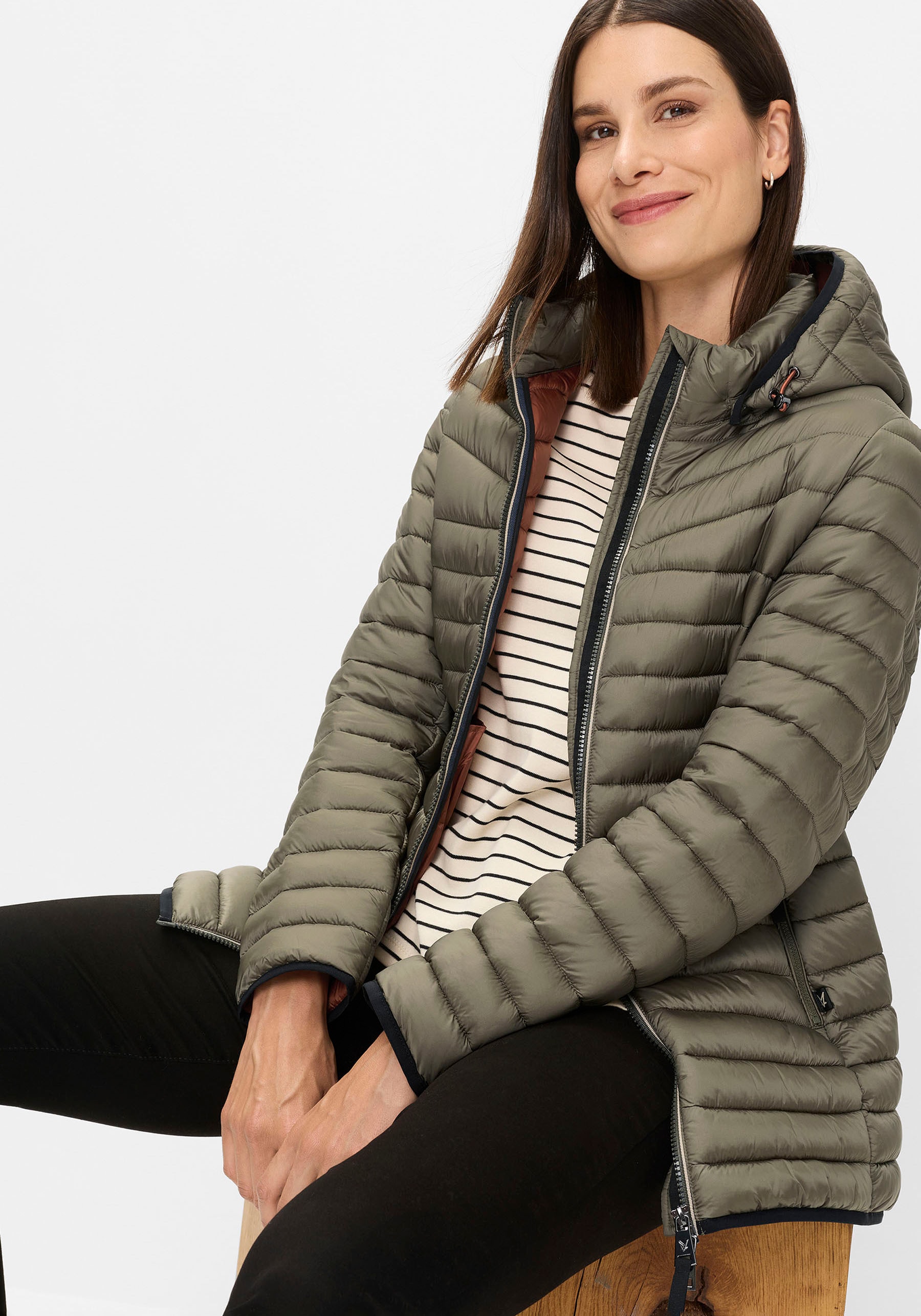 Fuchs Schmitt Steppjacke »Steppjacke« mit Kapuze mit abnehmbarer Kapuze