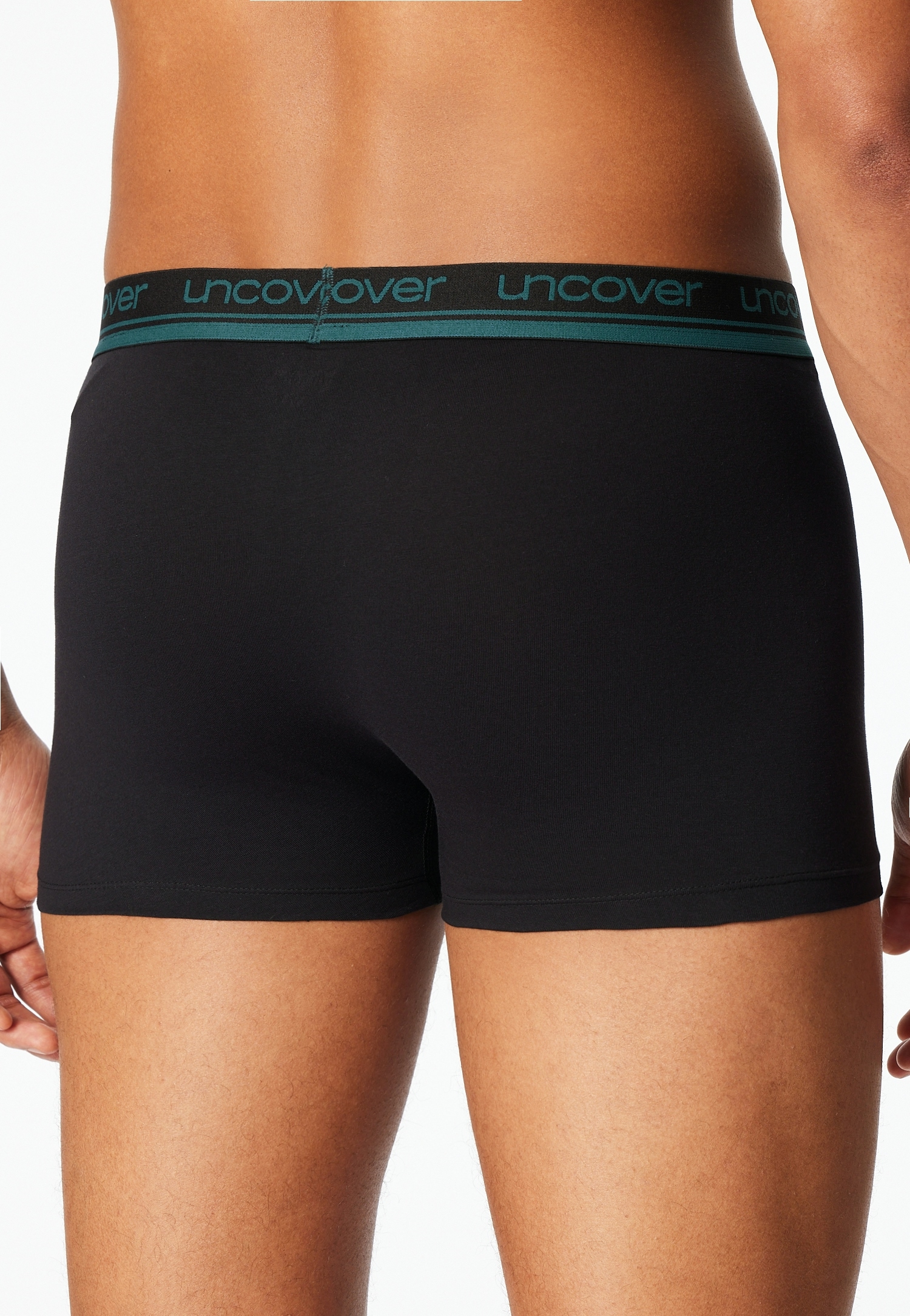 uncover by SCHIESSER Boxer »Uncover Cotton« 2er Pack,  ohne Eingriff, Logo-Bund, elastisch, Single Jersey-Qualität
