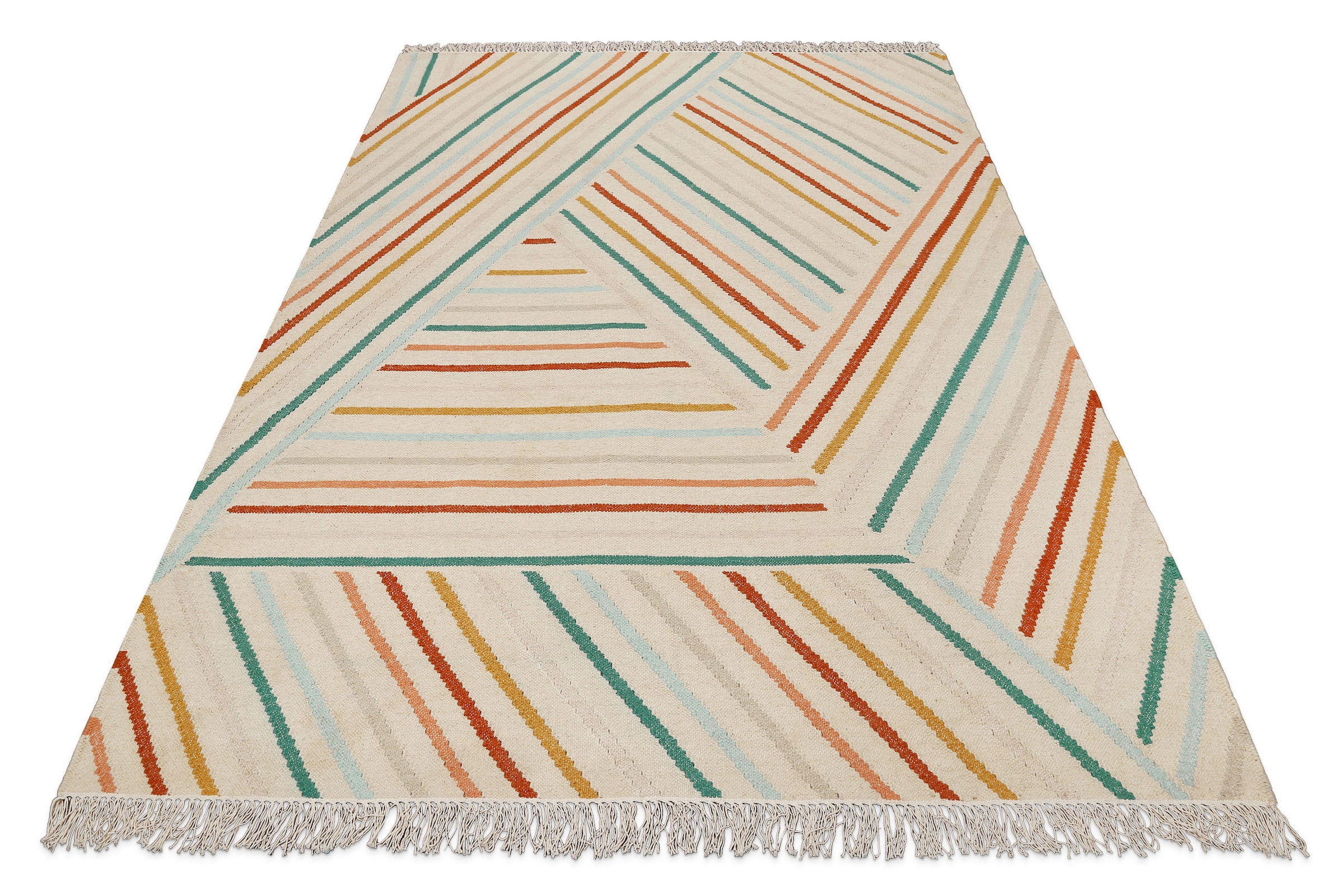 Wecon home Tapis »Modern Pop« Rectangulaire 5 mm Höhe handgewebt, robust, strapazierfähig, skandinavisch, Naturfaser