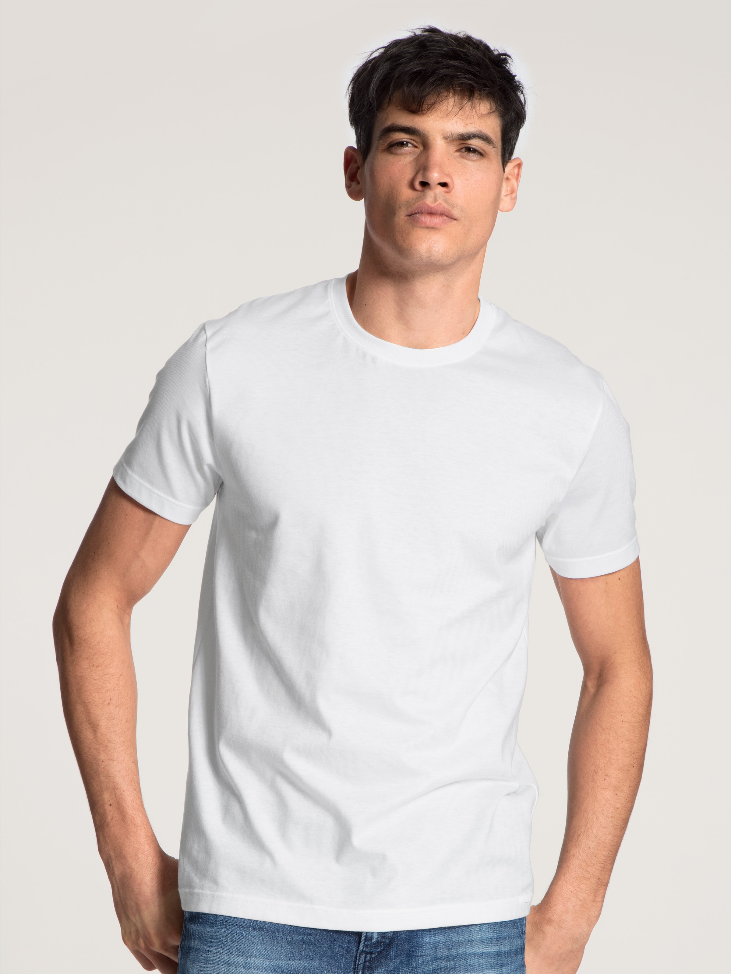 CALIDA T-Shirt »Natural Benefit« Modern Fit, Single Jersey, Kurzarm, Rundhals-Ausschnitt