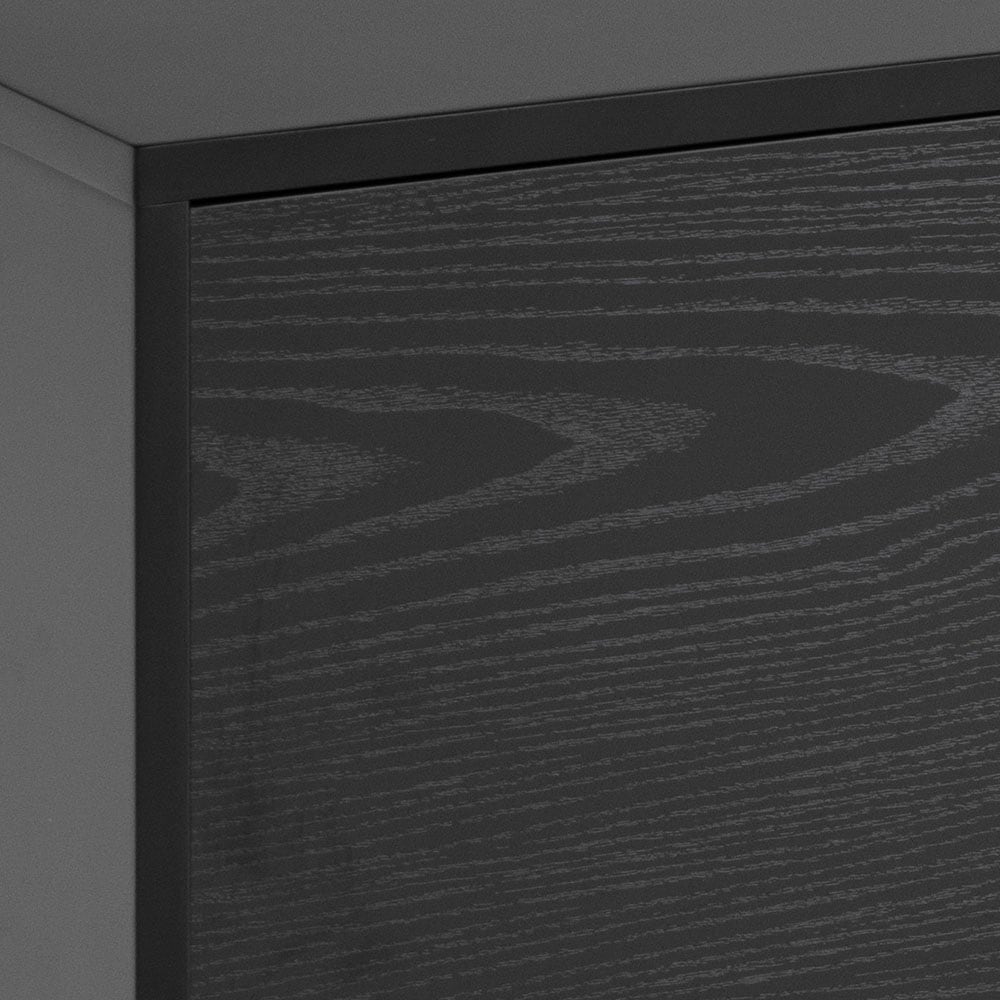 ACTONA GROUP Meuble TV 1 tiroir, 1 compartiment ouvert et 2 compartiments fermés, largeur 140 cm