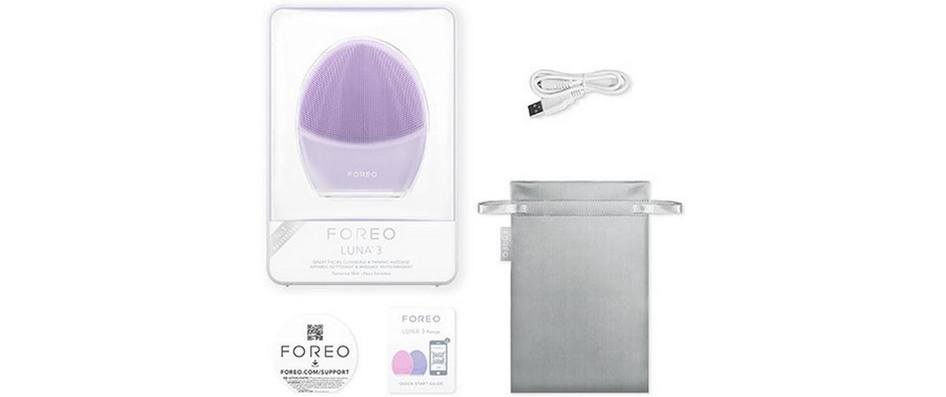 FOREO Brosse électrique pour le nettoyage du visage »LUNA 3« pour peau sensible