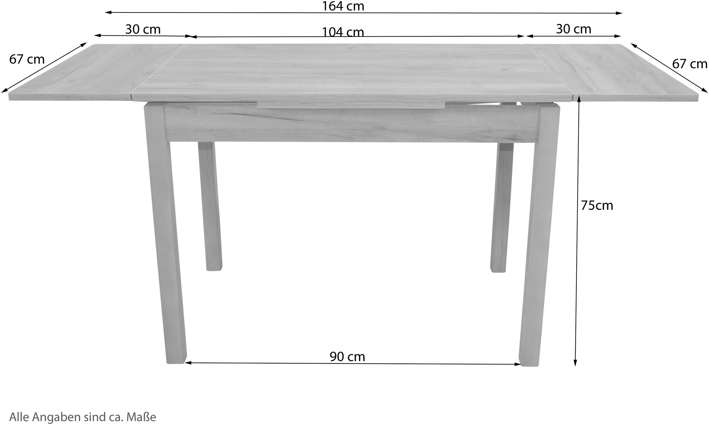 HOFMANN LIVING AND MORE Ensemble de salle à manger »5tlg. Tischgruppe« Spar-Set, 5tlg. Tischgruppe, 5 cuis tlg. Stühle montiert