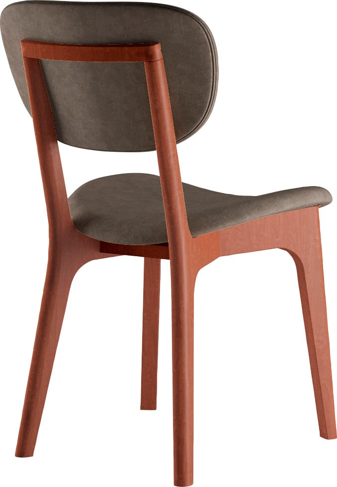 INOSIGN Chaise »COZY Made in Italy« (Set) 2 cuisGestell in Buche, Kirsch- oder Nussbaum, Massivholz, Design Stuhl