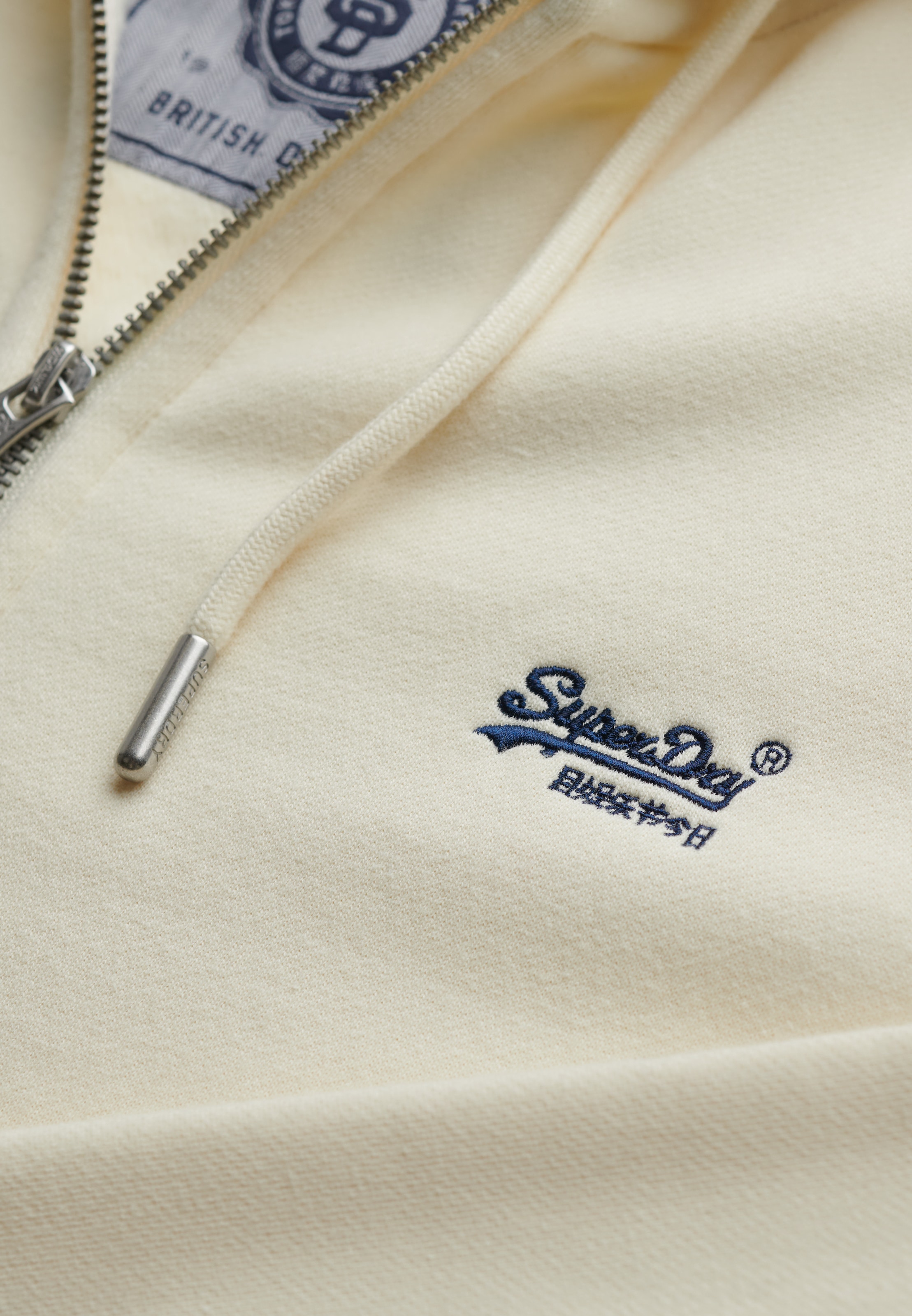 Superdry Sweat à capuche »ESSENTIAL LOGO ZIP HOODIE HB« Baumwollmischung, slim fit