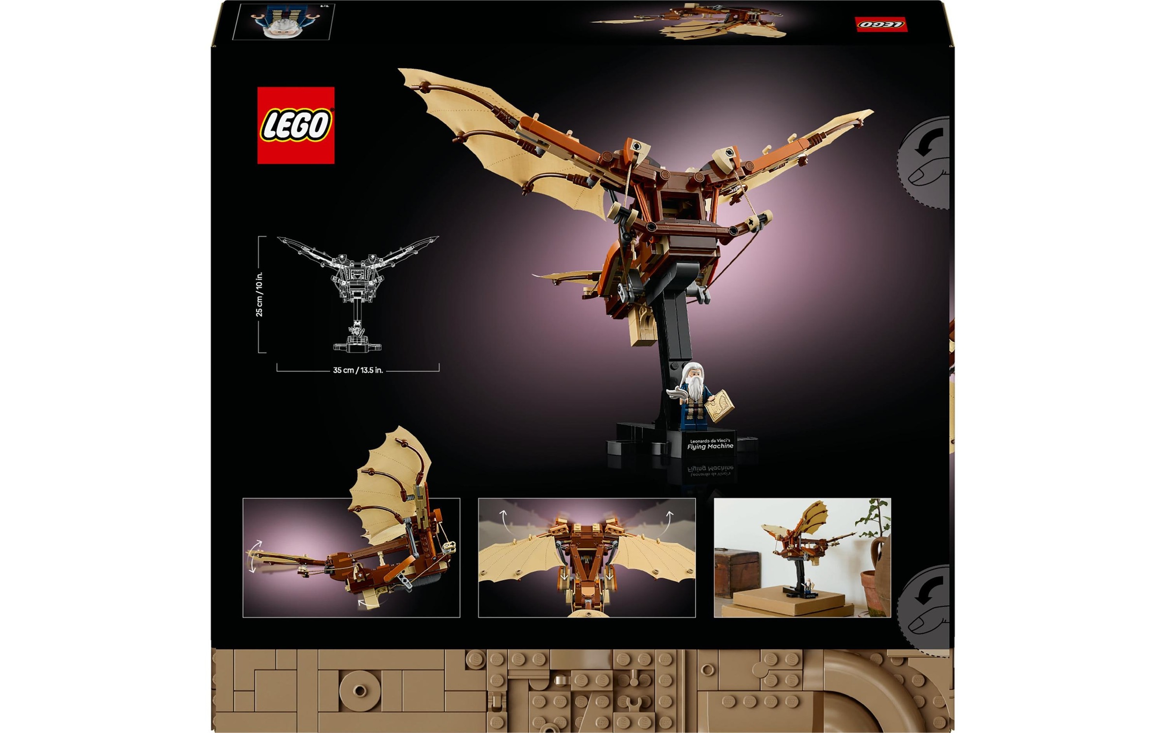 LEGO® Briques de jeu »Icons Leonardo da Vincis Fluggerät 10363«