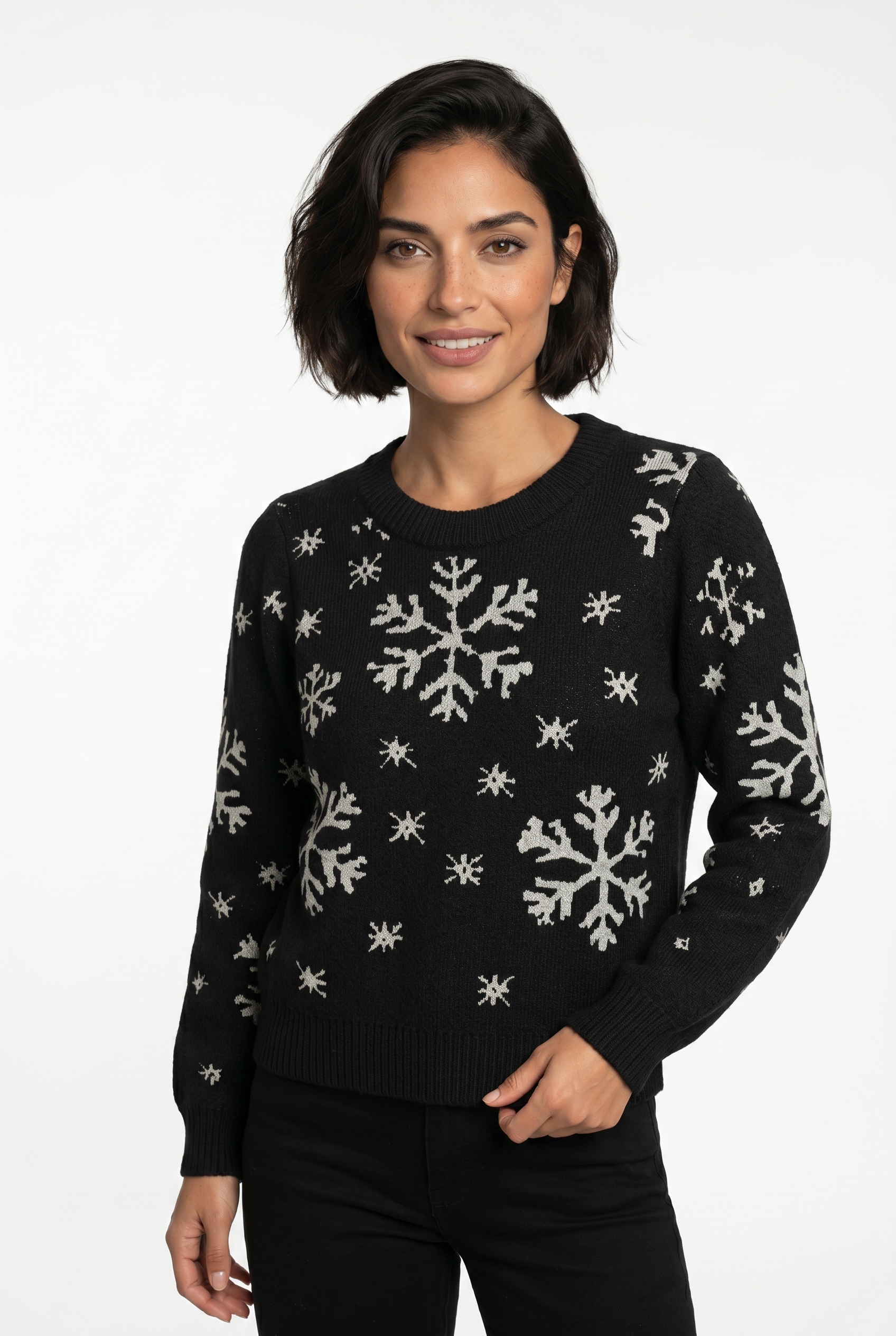 Vero Moda Weihnachtspullover »VMNEWSNOWYFROST LS O-NECK PULLOVER XMAS«