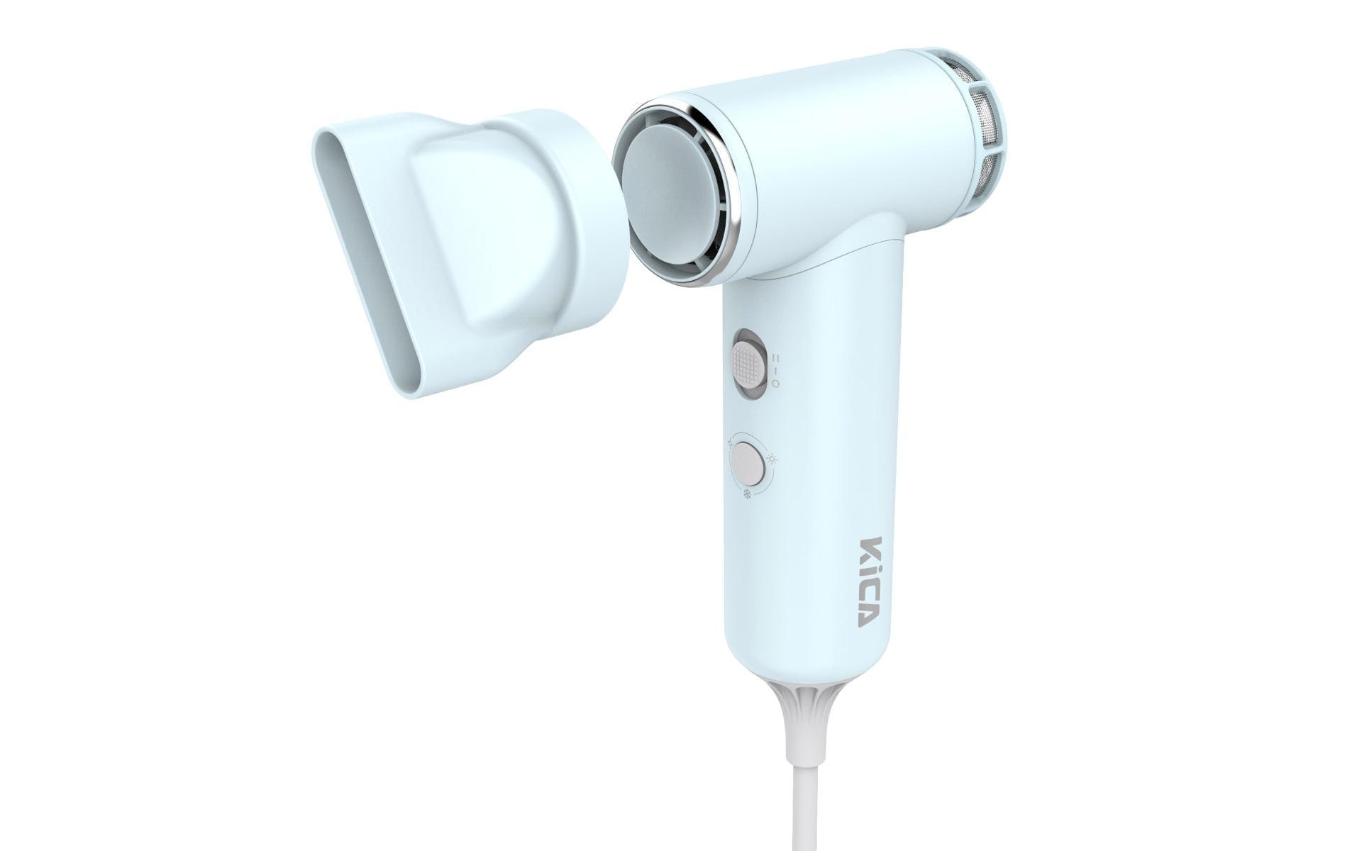   Sèche-cheveux de voyage »KiCA Jet Dry« 850 W Haartrockner inkl. Styling-Aufsatz