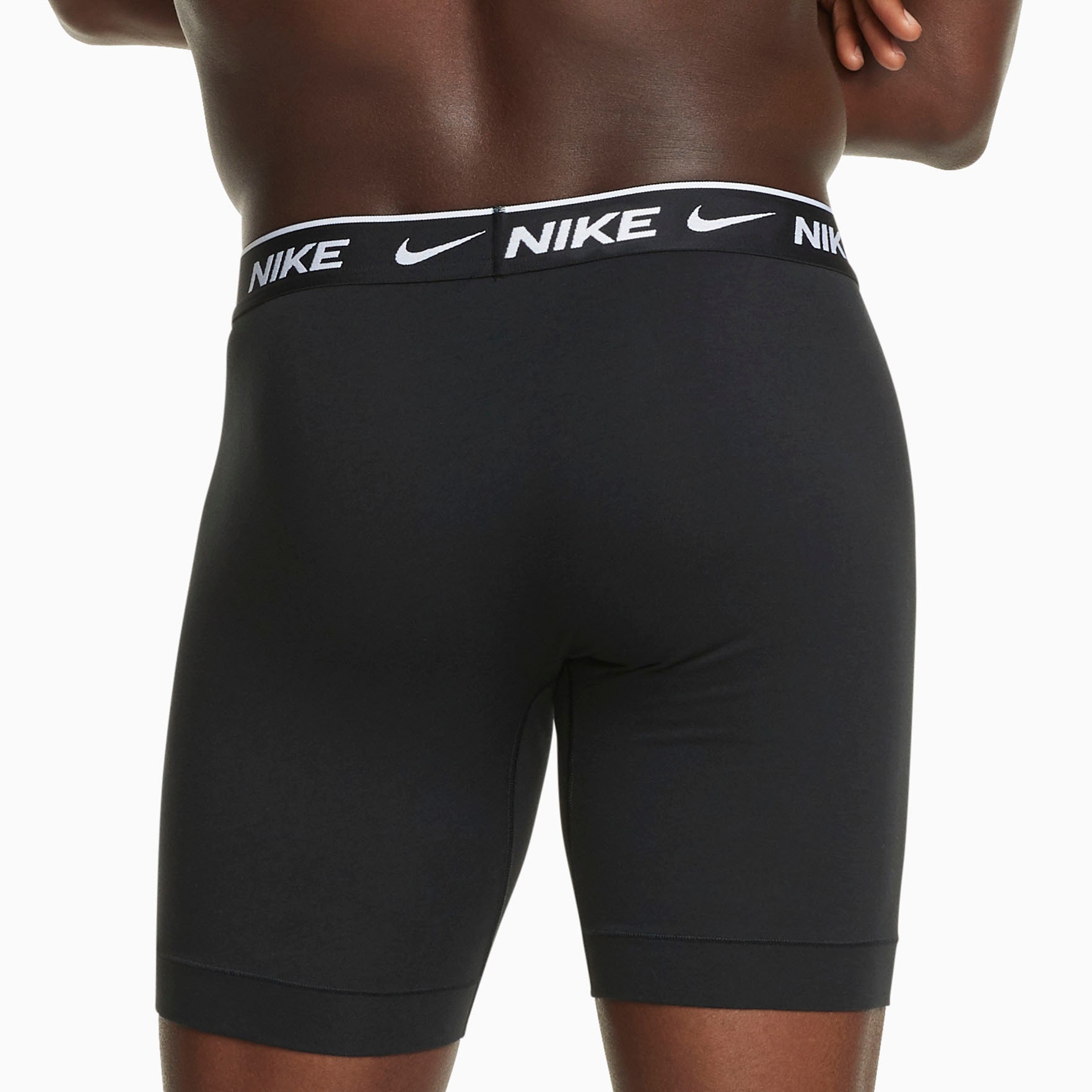 NIKE Underwear Boxer »BOXER BRIEF LONG 3PK« Packung, 3er, 3 cuis mit Logo-Elastikbund