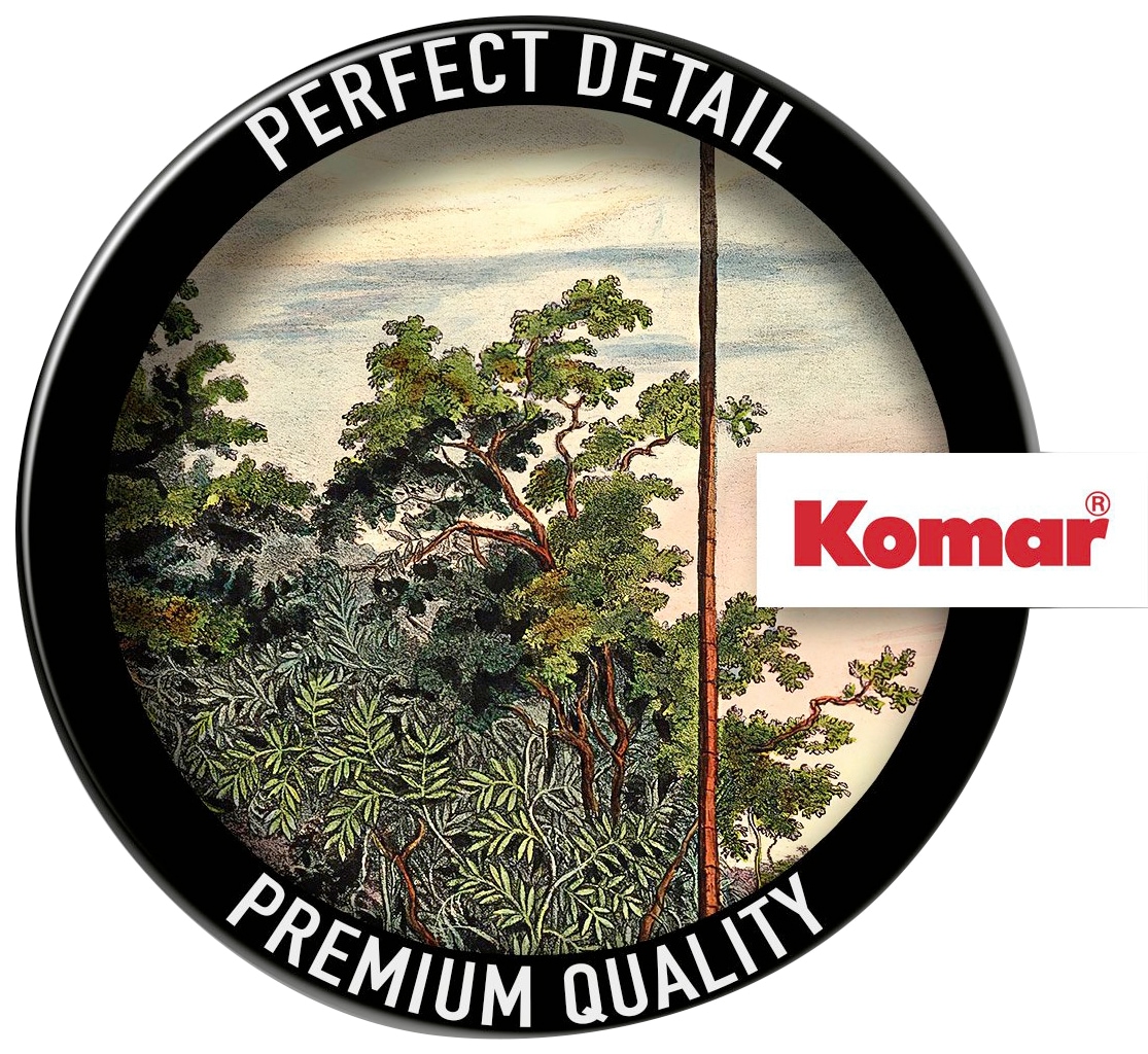 Komar Fototapete »Vlies selbstklebend - Vintage Landscape - Grösse 125 x 125 cm« bedruckt glatt Wohnzimmer, Schlafzimmer